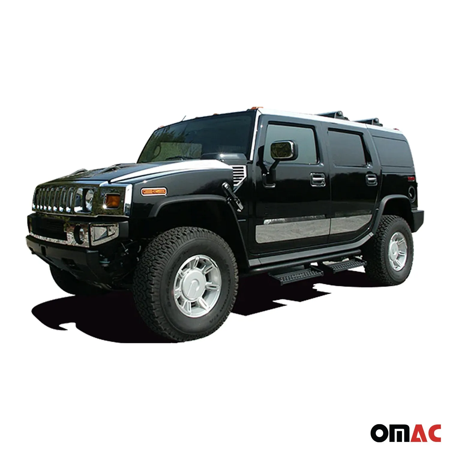 2003-2009 Hummer H2 Stainless Steel Molding Insert 4 Pcs - Image 2