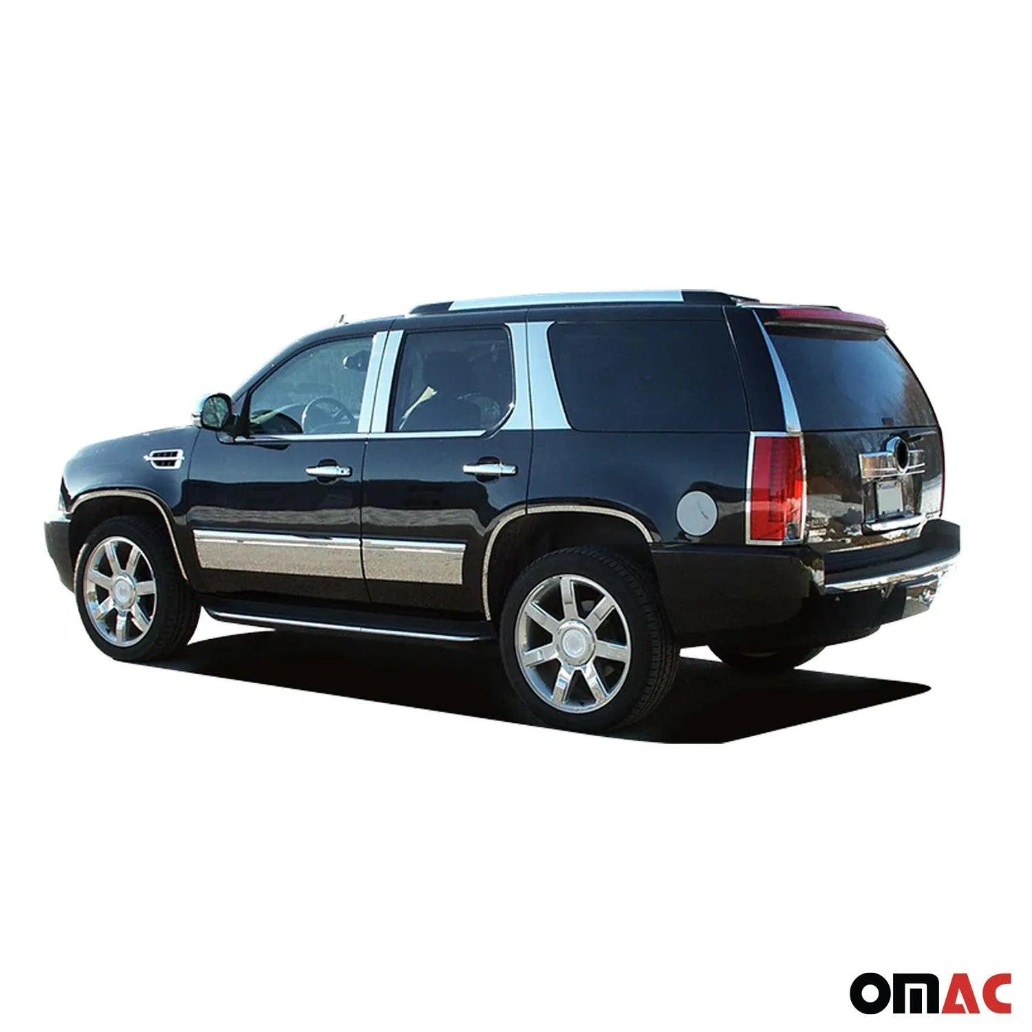 2007-2014 Cadillac Escalade Stainless Steel Pillar Trim 8 Pcs - Image 3