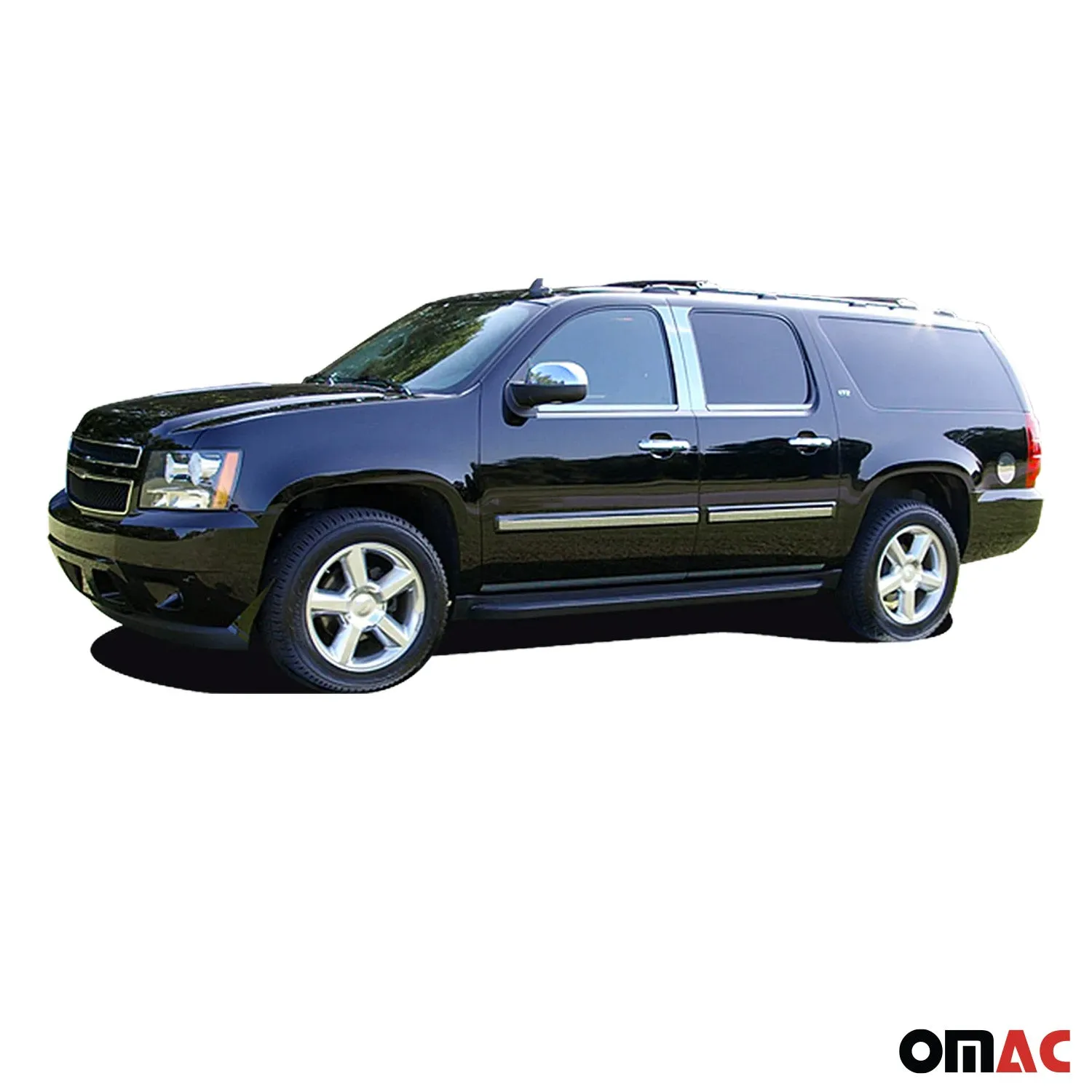 2007-2014 Chevrolet Tahoe Stainless Steel Window Sill Trim 4 Pcs - Image 2