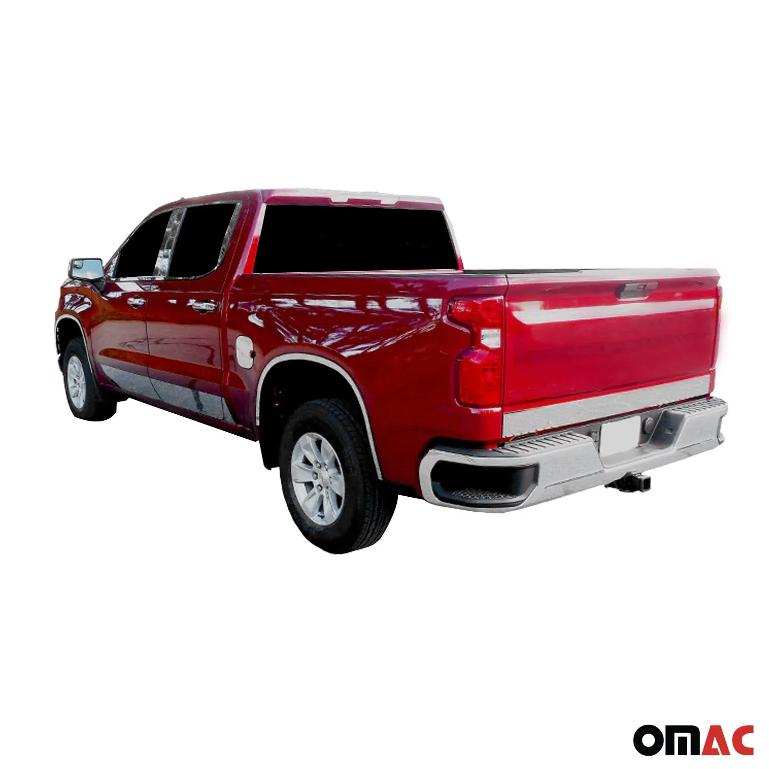 2019-2025 Chevrolet Silverado Double Cab Stainless Steel Window Sill Trim 6Pcs - Image 3