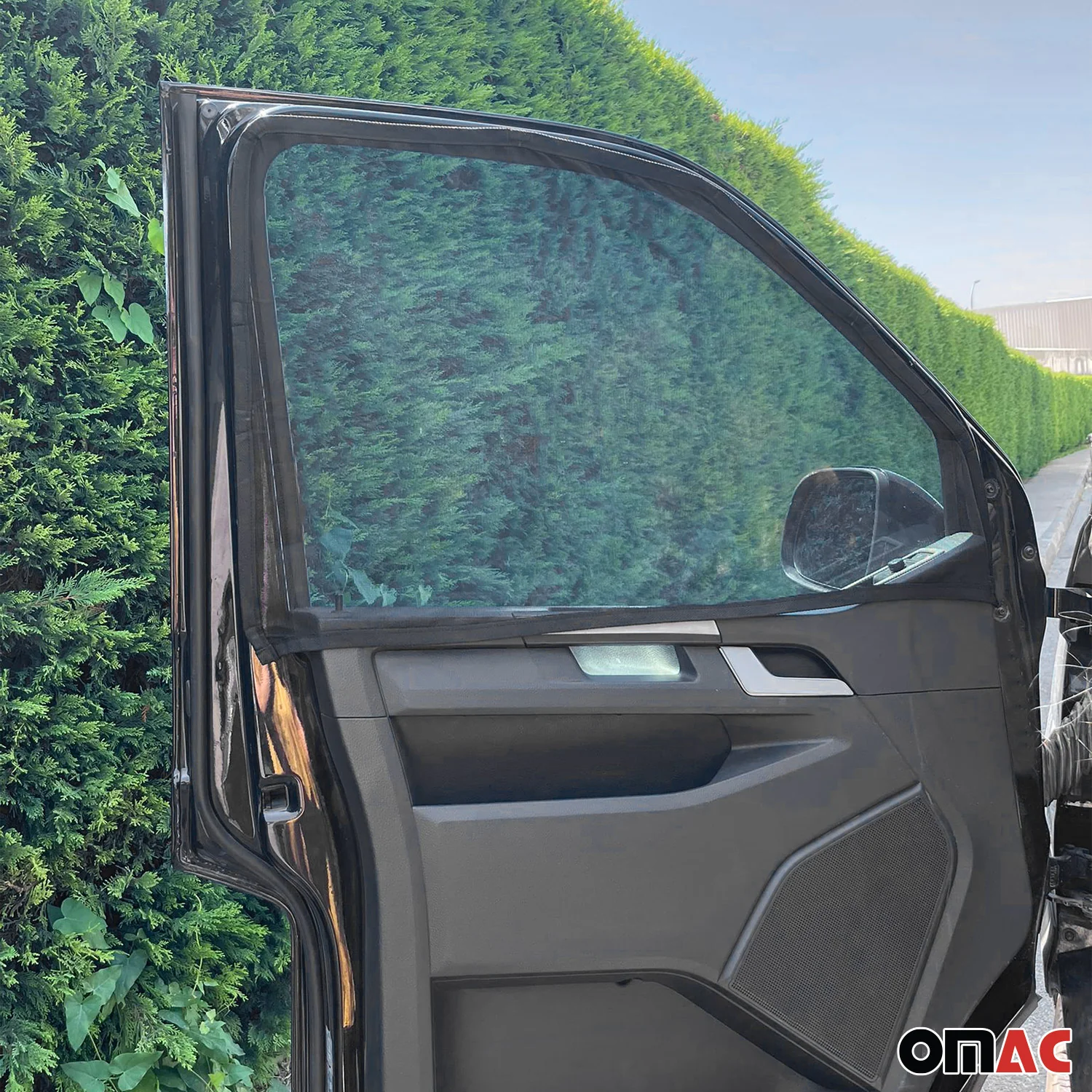 2016-2024 Mercedes Metris Window Curtain Mosquito Net Magnetic Black 2Pcs - Image 2