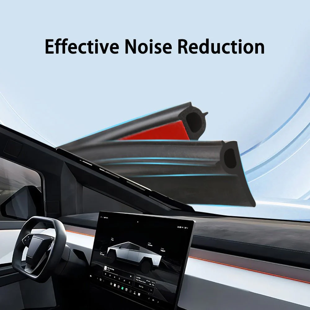 Tesla Cybertruck Car Door Seal Kit Wind Noise Reduction Accessories - Image 2
