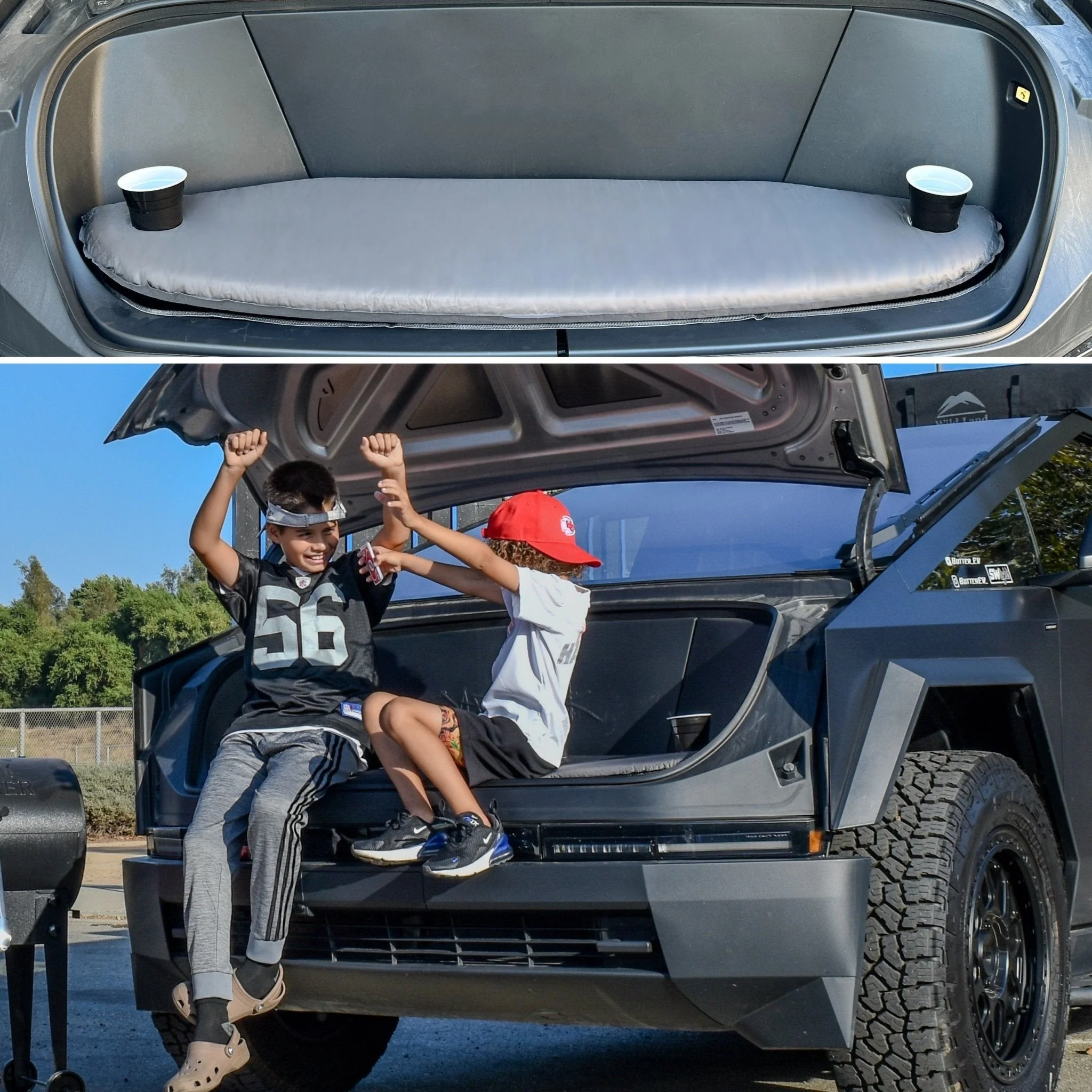 Tesla Cybertruck Inflatable Air Mattress & Self-inflating cushion - Image 2