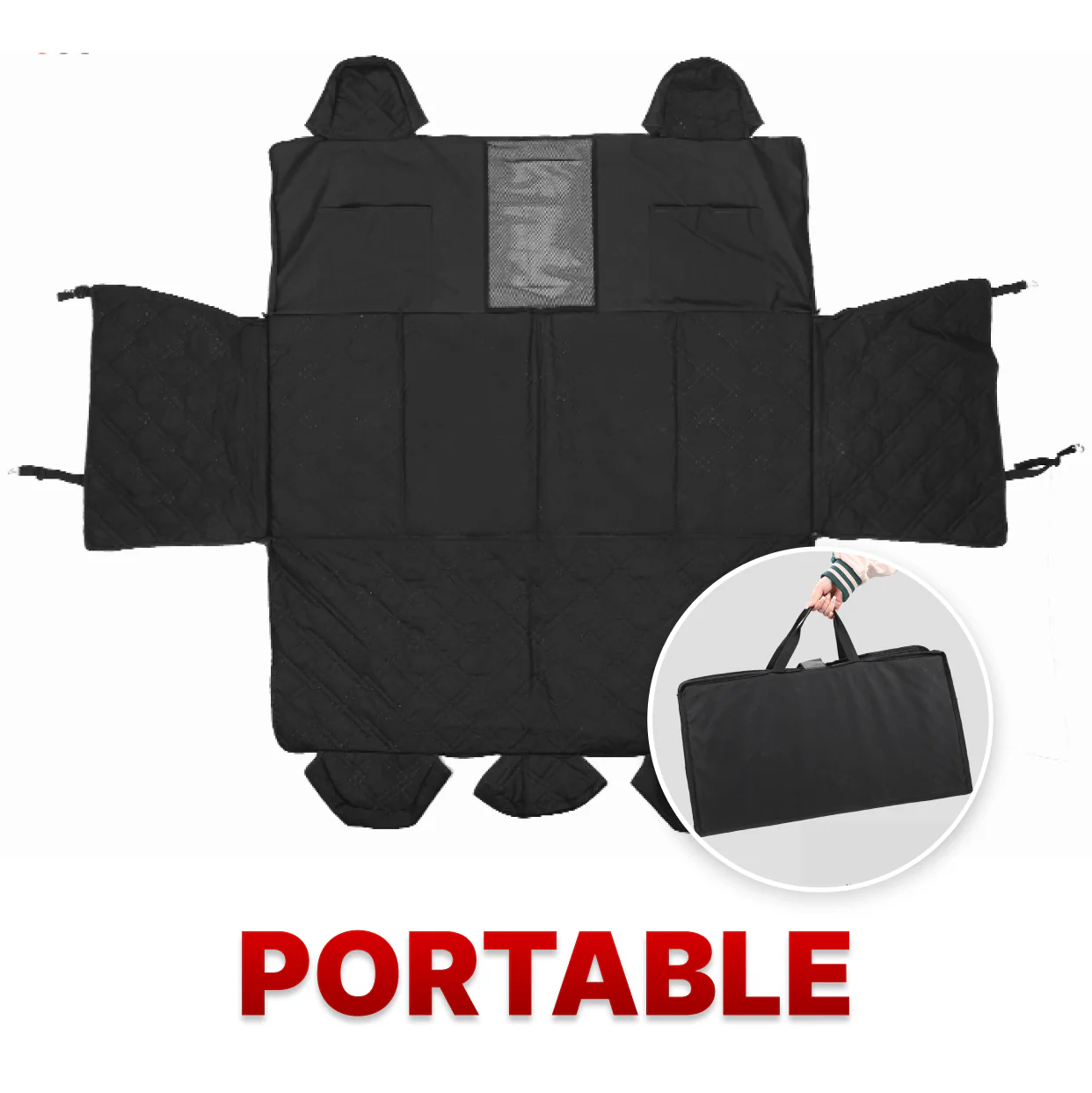 Tesla Cybertruck Pet Rear Seat Cover - Image 6