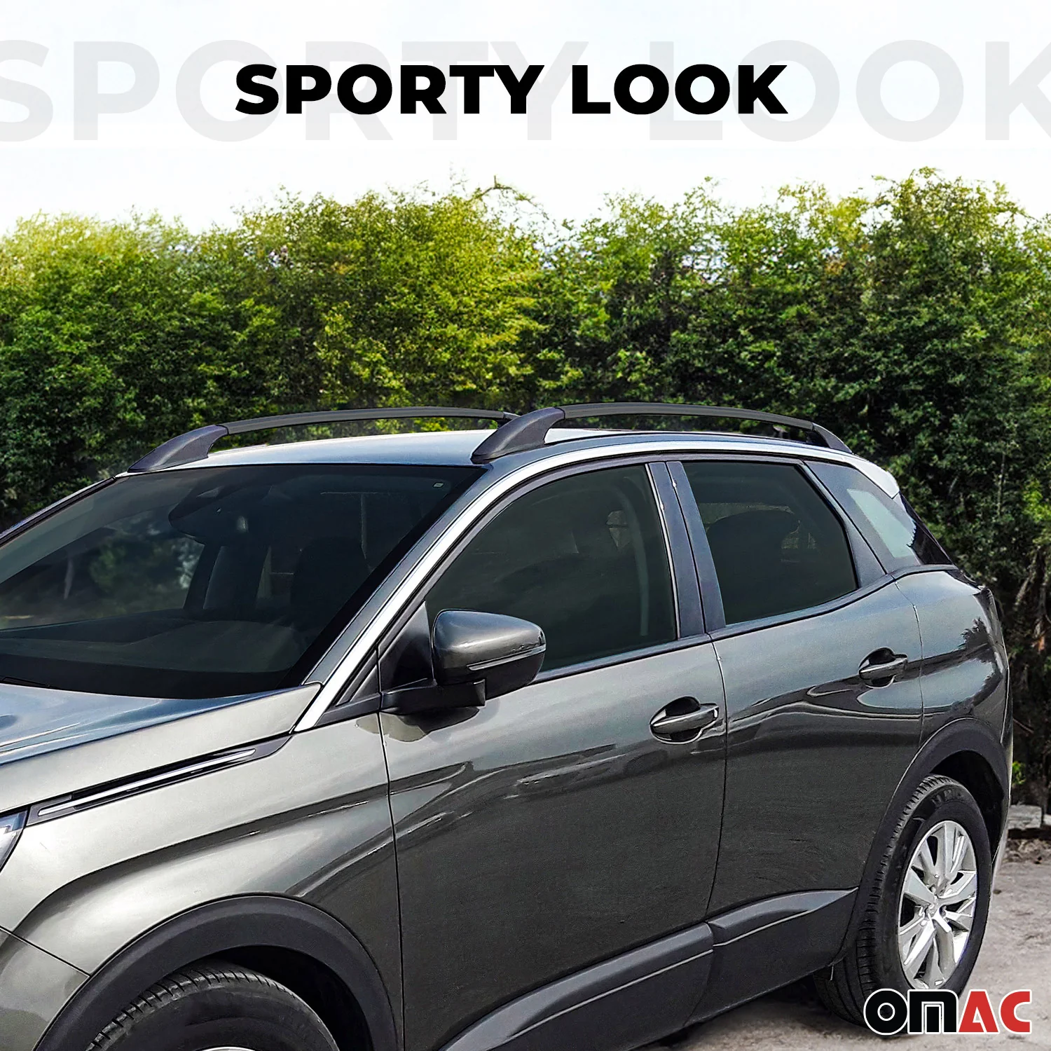 2014-2021 Nissan Qashqai Roof Rack Rails Side Rails Black - Image 2