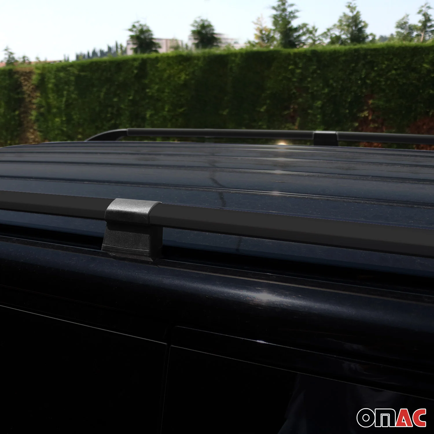 2010-2013 Ford Transit Connect L2 Long Roof Rack Rails Side Rails Black - Image 7