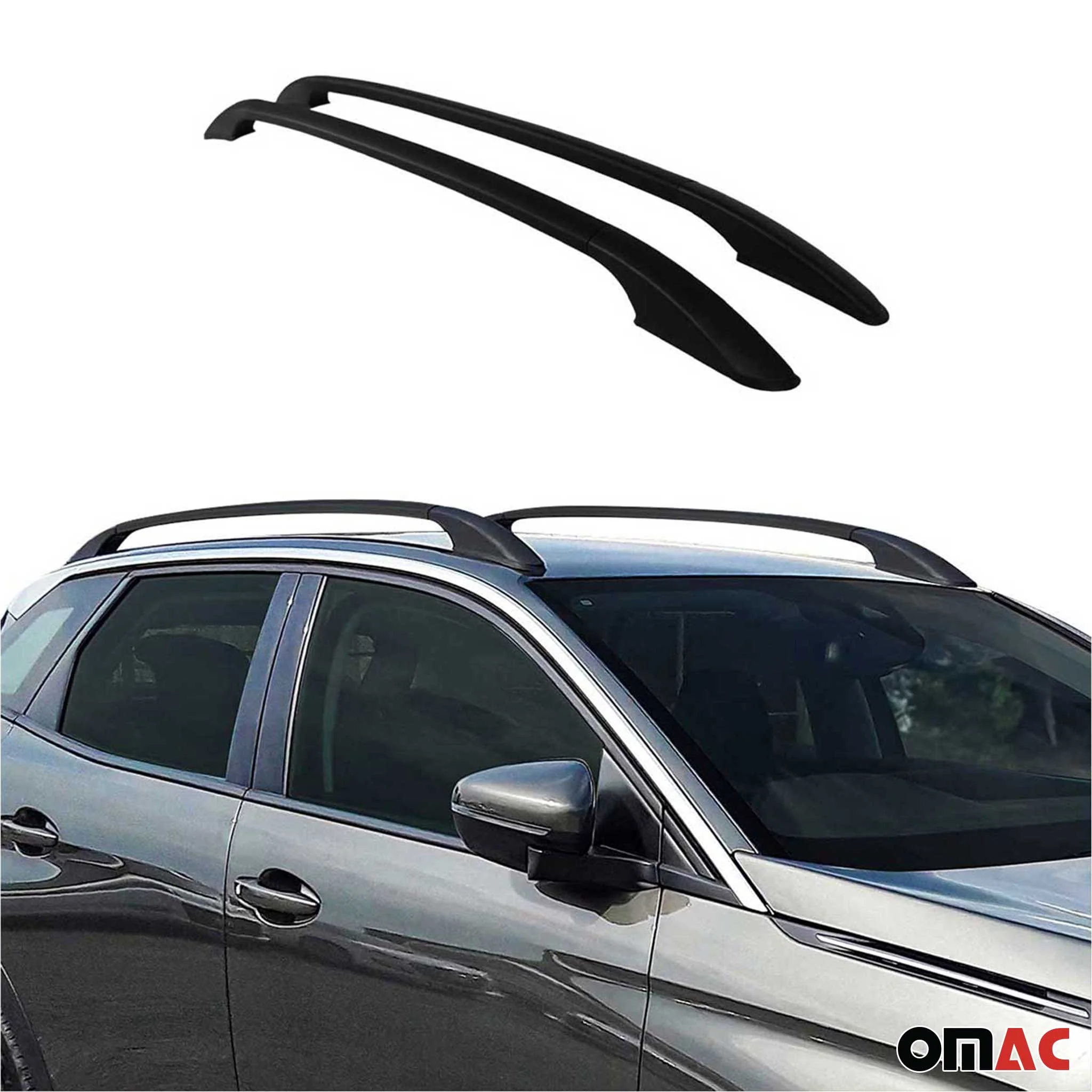 2013-2019 Ford Escape Roof Rack Rails Side Rails Black - Image 5
