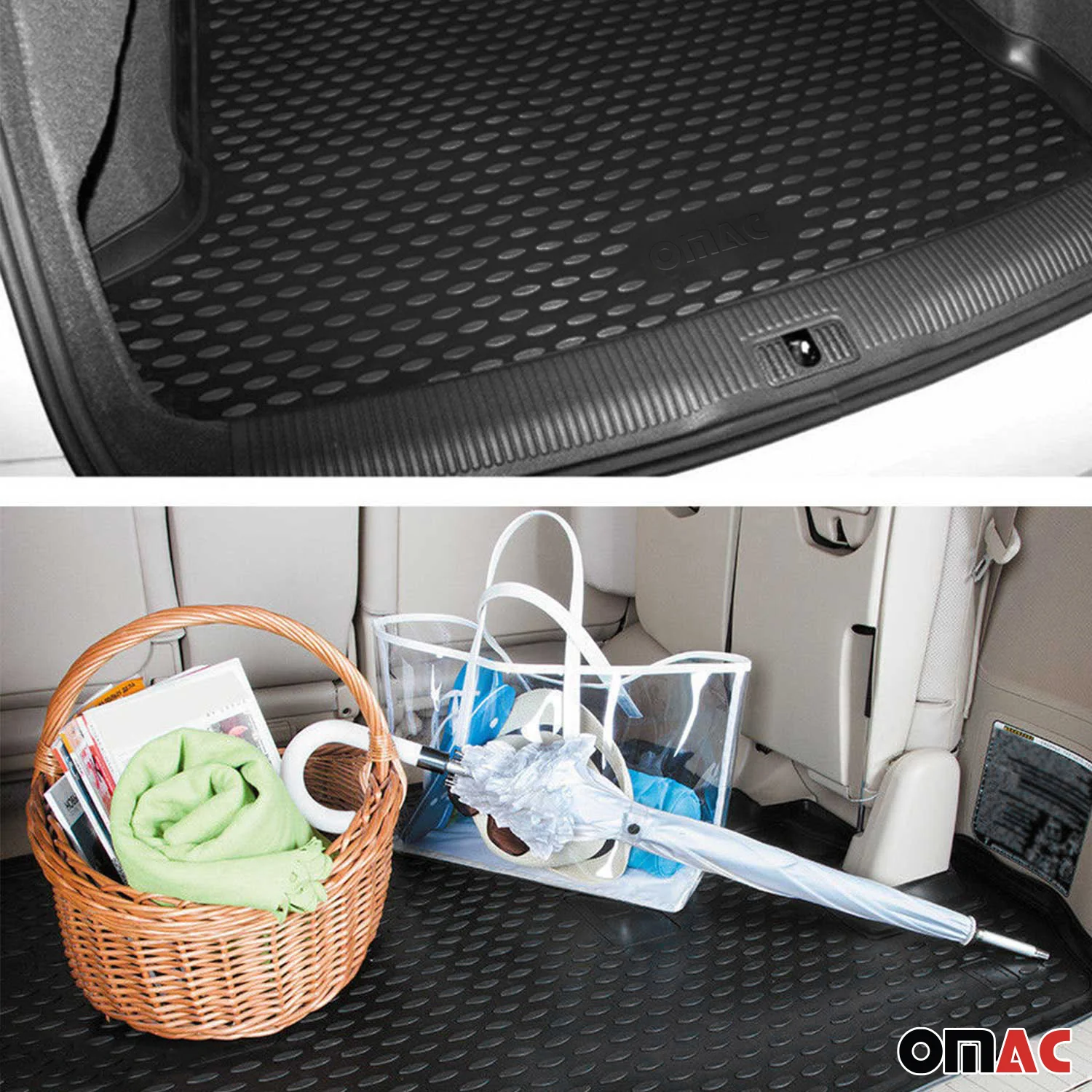 2007-2011 Toyota Camry Cargo Liner Trunk Mat All Weather Black - Image 5