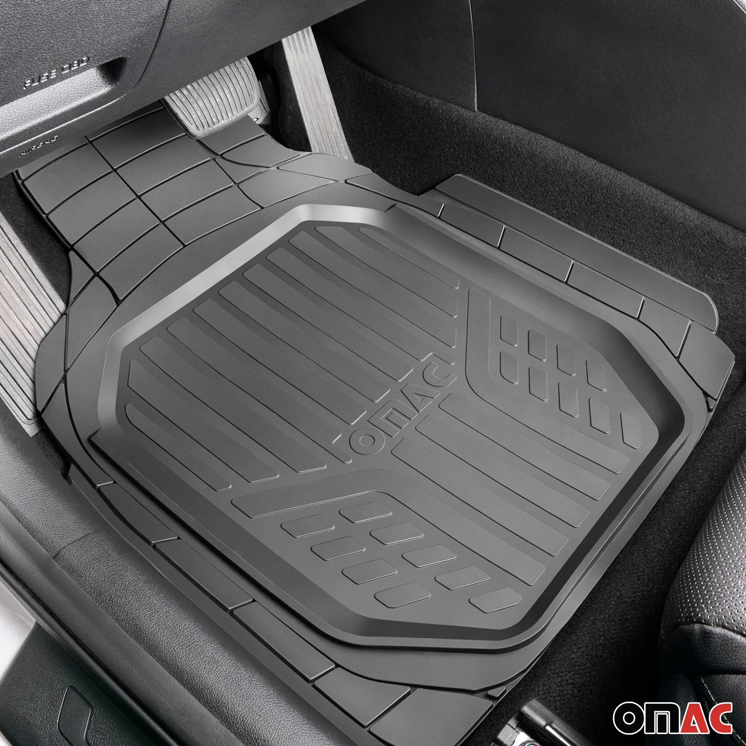 Mercedes CLA Universal Floor Mats Liner All Weather 3D Black Waterproof 4Pcs - Image 2