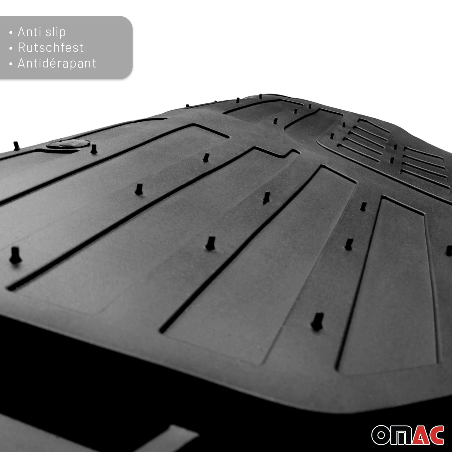 Suzuki Grand Vitara Universal Floor Mats Liner All Weather 3D Black Waterproof 4Pcs - Image 10