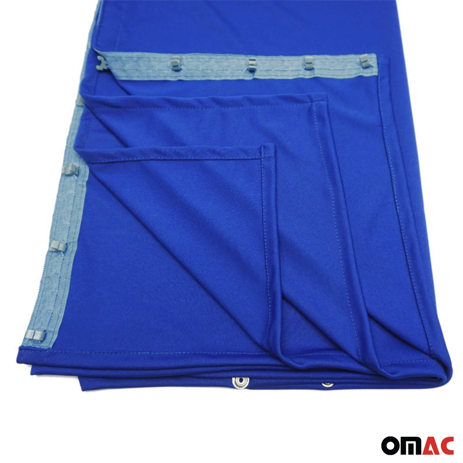 GMC Savana Trunk Tailgate Curtains Blue 2 Privacy Curtains - Image 7