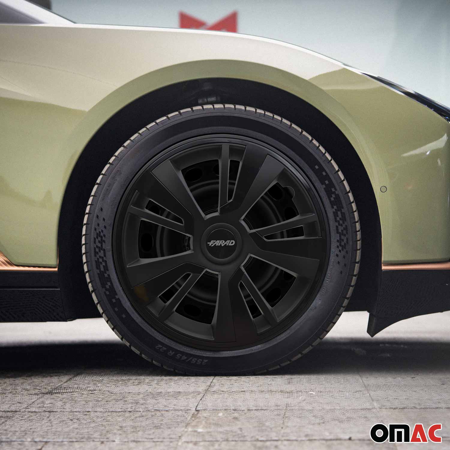 Twintone Hub Caps Wheel Cover 14" Black Matt & Black Insert Full Set 4 pcs. - Image 2