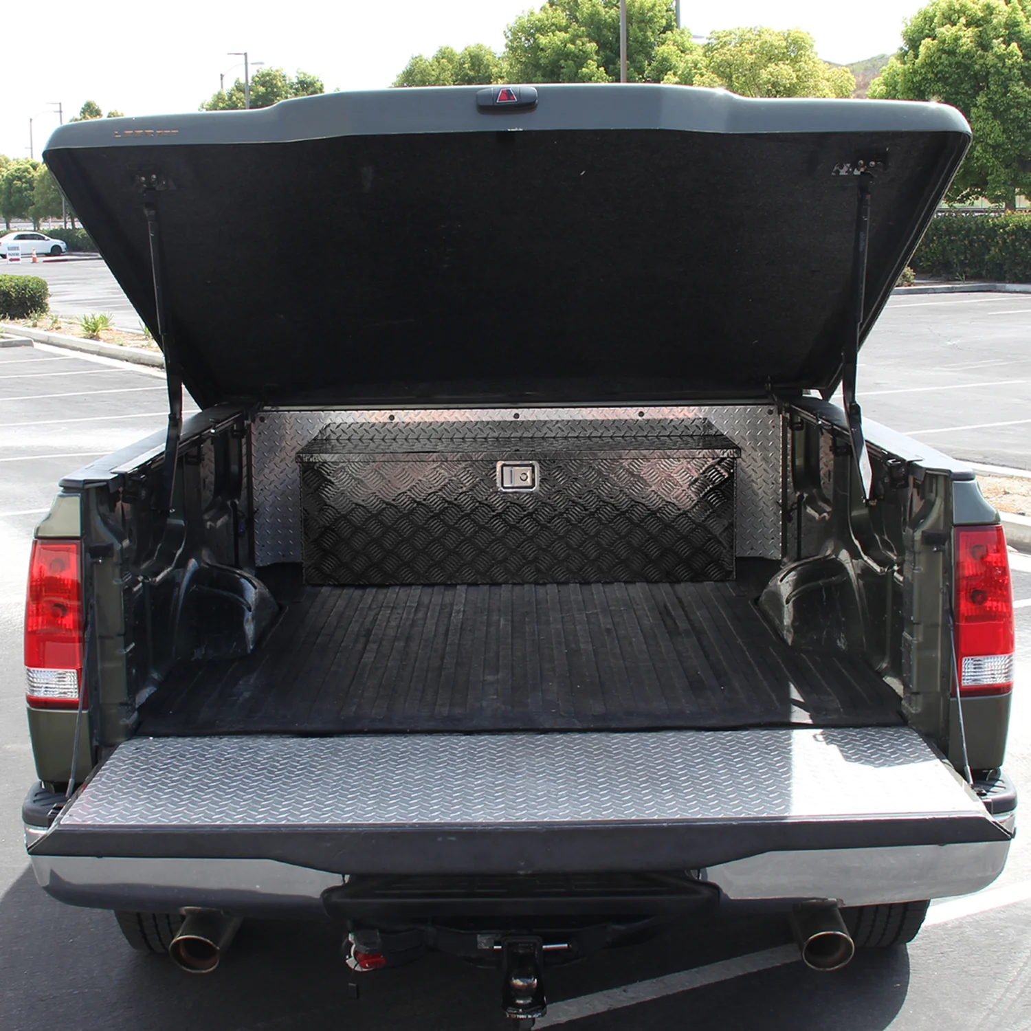 Universal 49" Heavy Duty Black Alu Truck Tool Box w/ Side Handles Lock & Keys - Image 8