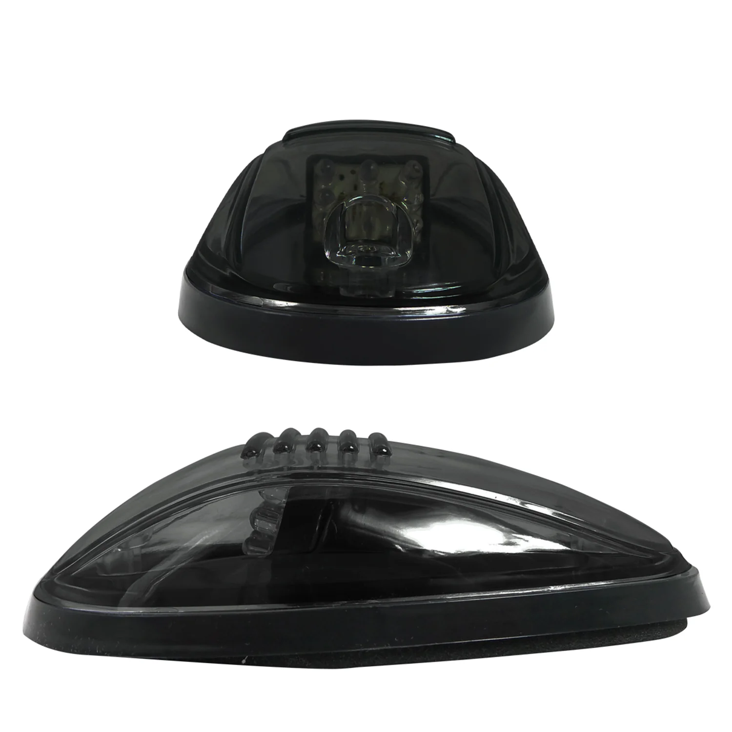 Universal 5PC Set Roof Cab Amber LED Lights Black Housing/Smoke Lens - Image 7