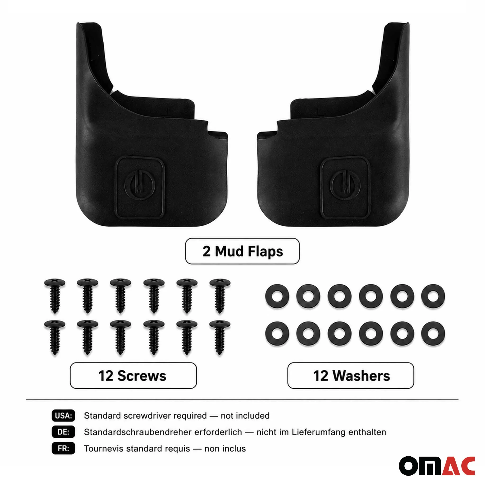 Universal Mud Flaps Splash Guards ABS Fender Protector 2pcs Front or Rear - Image 4