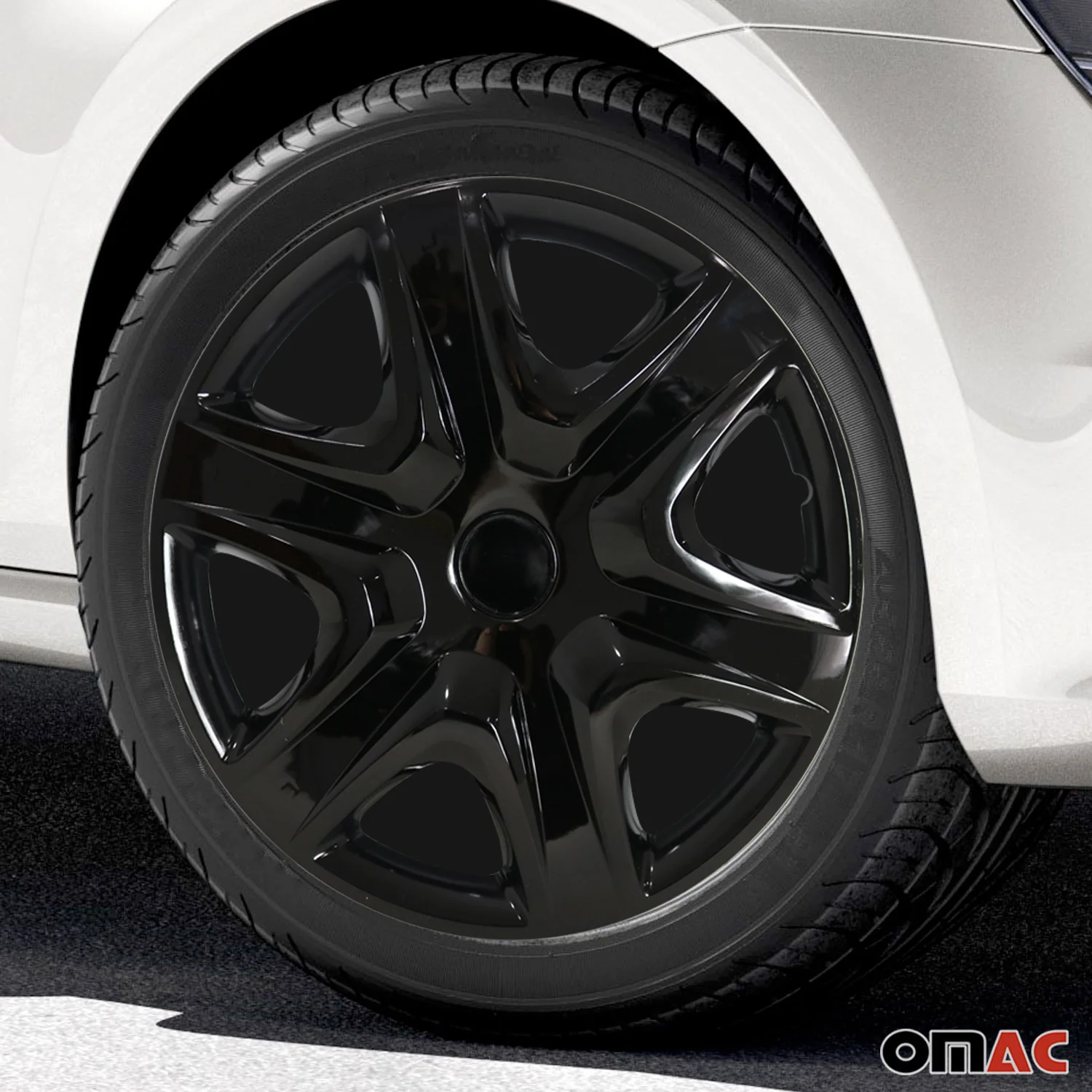 Virginia Hub Caps Wheel Cover 16" Black Full Set 4 pcs. - Image 2