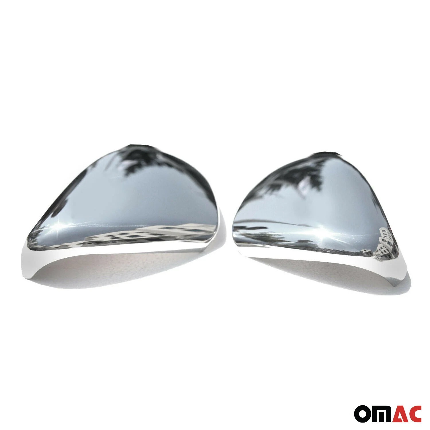 2010-2014 VW Golf Mk6 Side Mirror Cover Caps Stainless Steel Silver 2 Pcs - Image 8