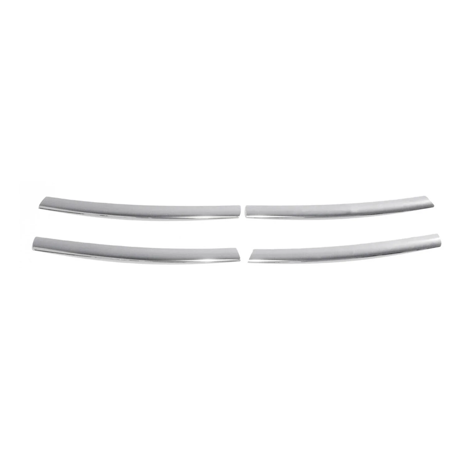 2011-2014 VW Jetta A6 Front Bumper Grill Trim Molding Stainless Steel Silver 4 Pcs - Image 6