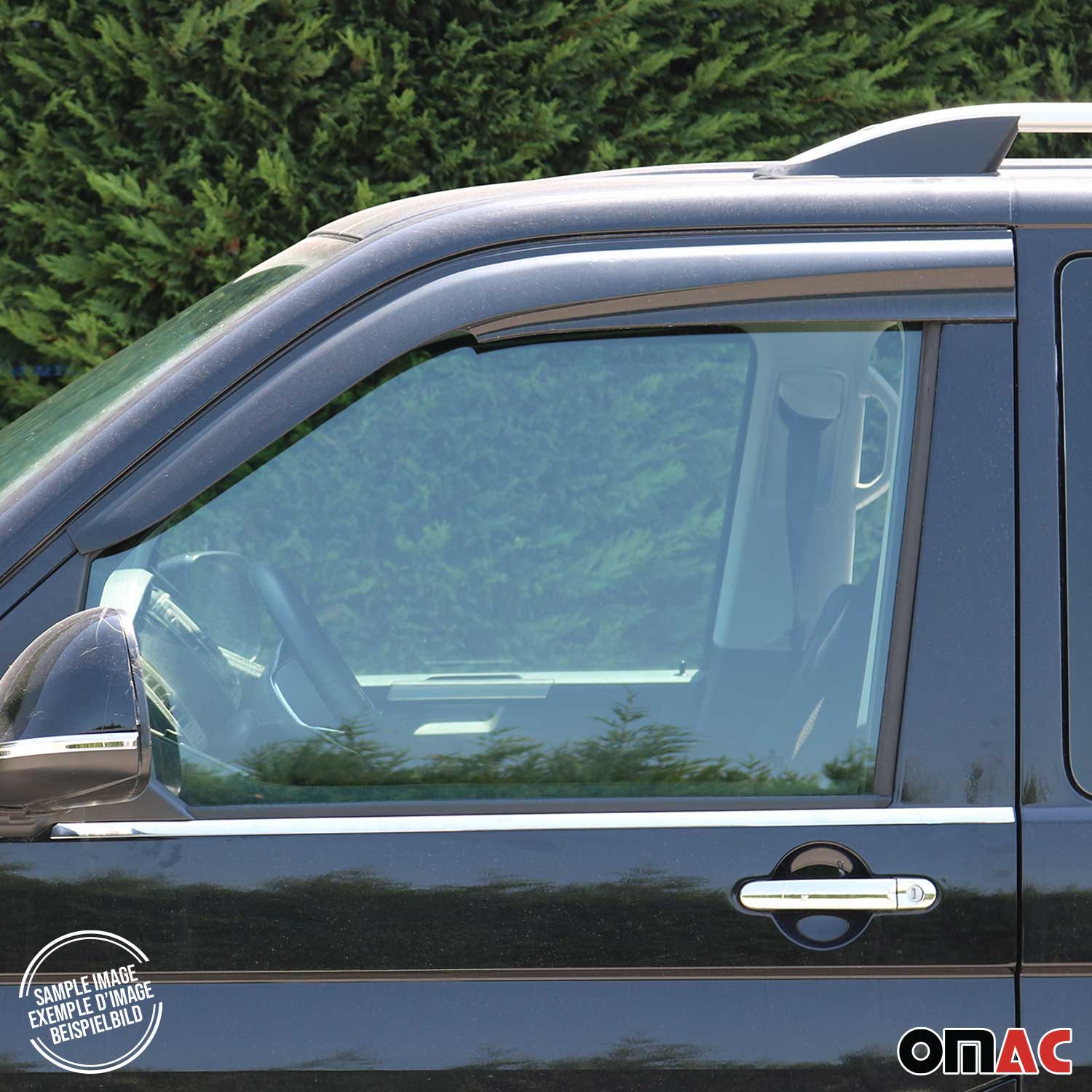 1993-2003 VW Eurovan Window Visor Vent Rain Deflector 2Pcs Smoke - Image 8