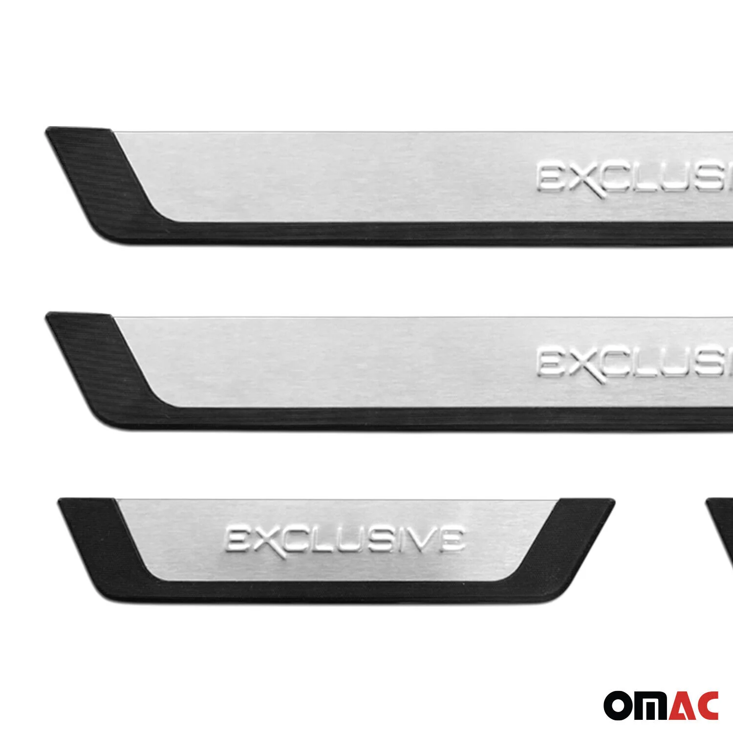 2009-2017 VW Tiguan Door Sill Scuff Plate Scratch Protector Exclusive Brushed Stainless Steel 4Pcs - Image 3