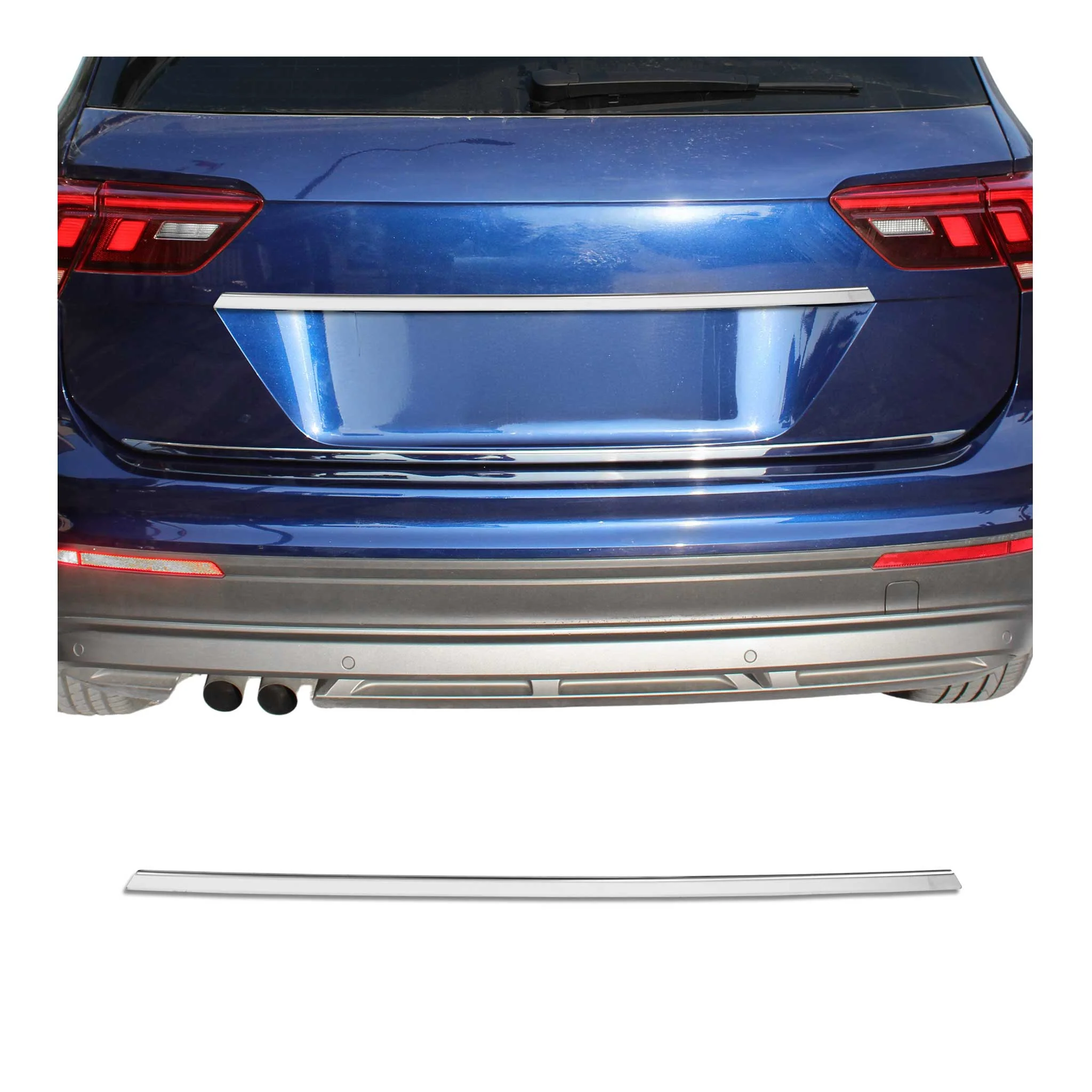 2018-2024 VW Tiguan Rear Trunk Tailgate Door Handle Cover Stainless Steel Silver 1Pc