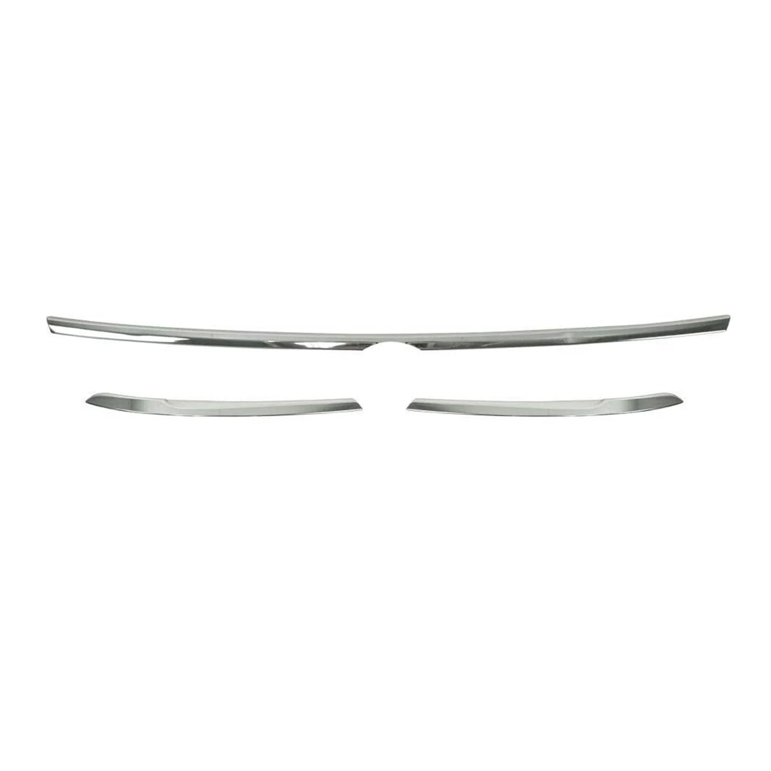 2018-2024 VW Tiguan Fog Light Headlight Lamp Surround Trim Silver 3 Pcs - Image 7