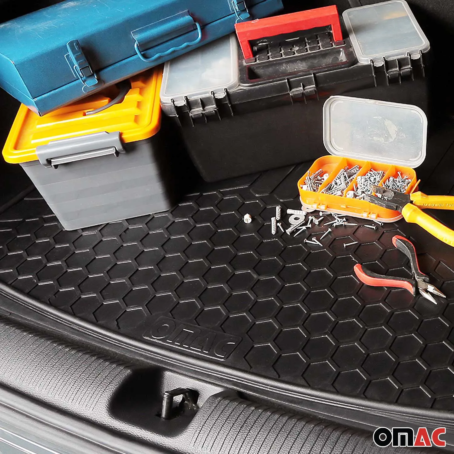 Chevrolet Express Universal Cargo Mat Liner Waterproof Rubber Black 1Pc - Image 10