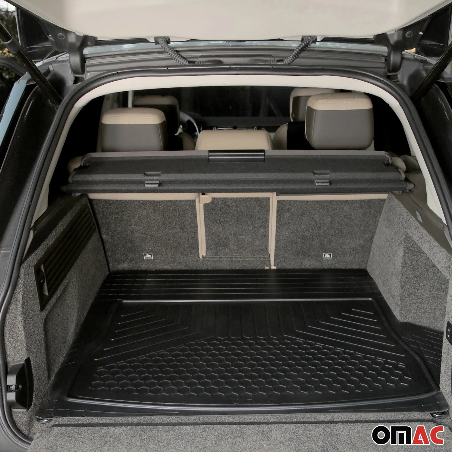 2008-2015 Land Rover LR2 Universal Cargo Mat Liner Waterproof Rubber Black 1Pc - Image 2
