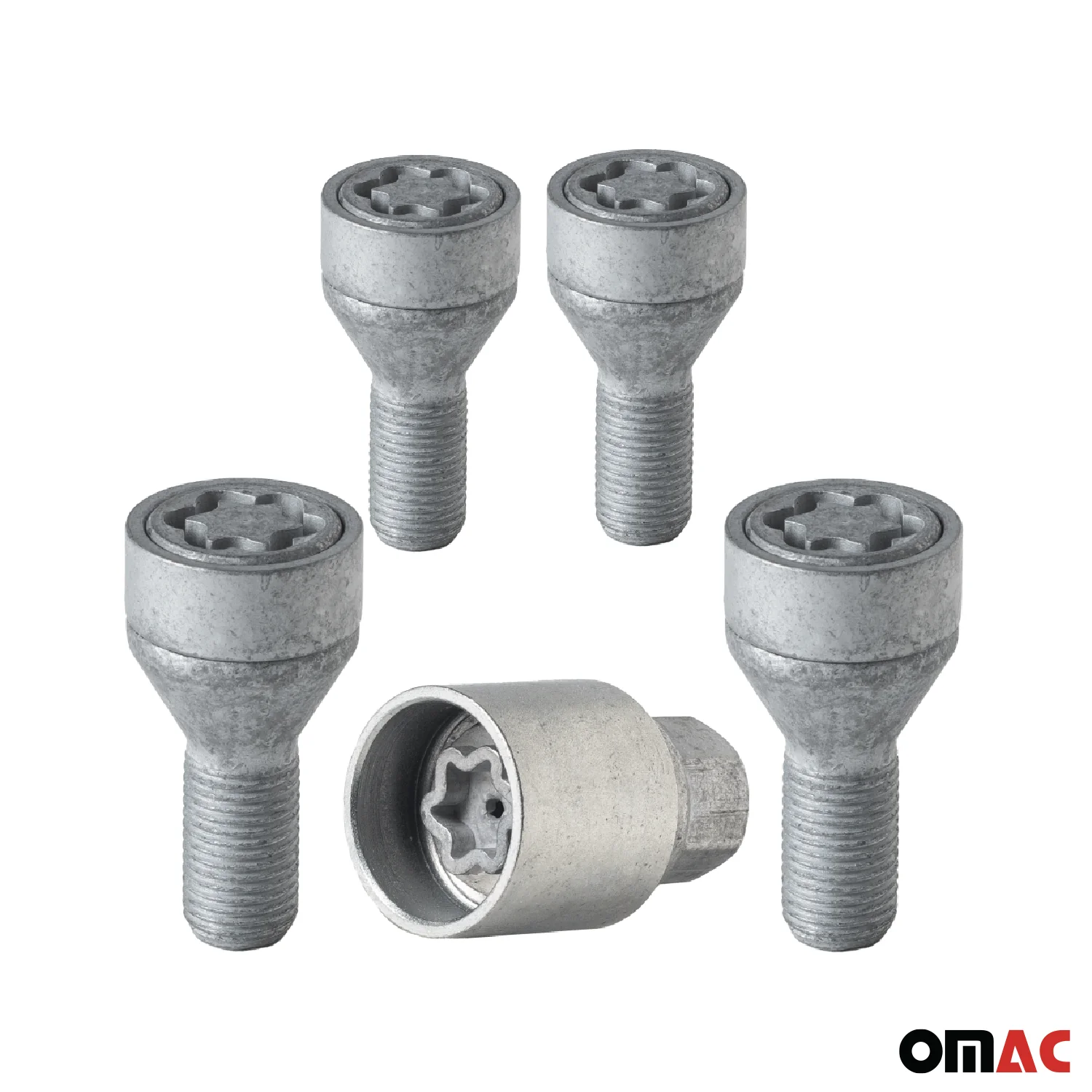 Wheel Lock Kit for BMW 3 Series M14X1,25 Bolt Galvanized Silver 4Locks & 1Key - Image 9