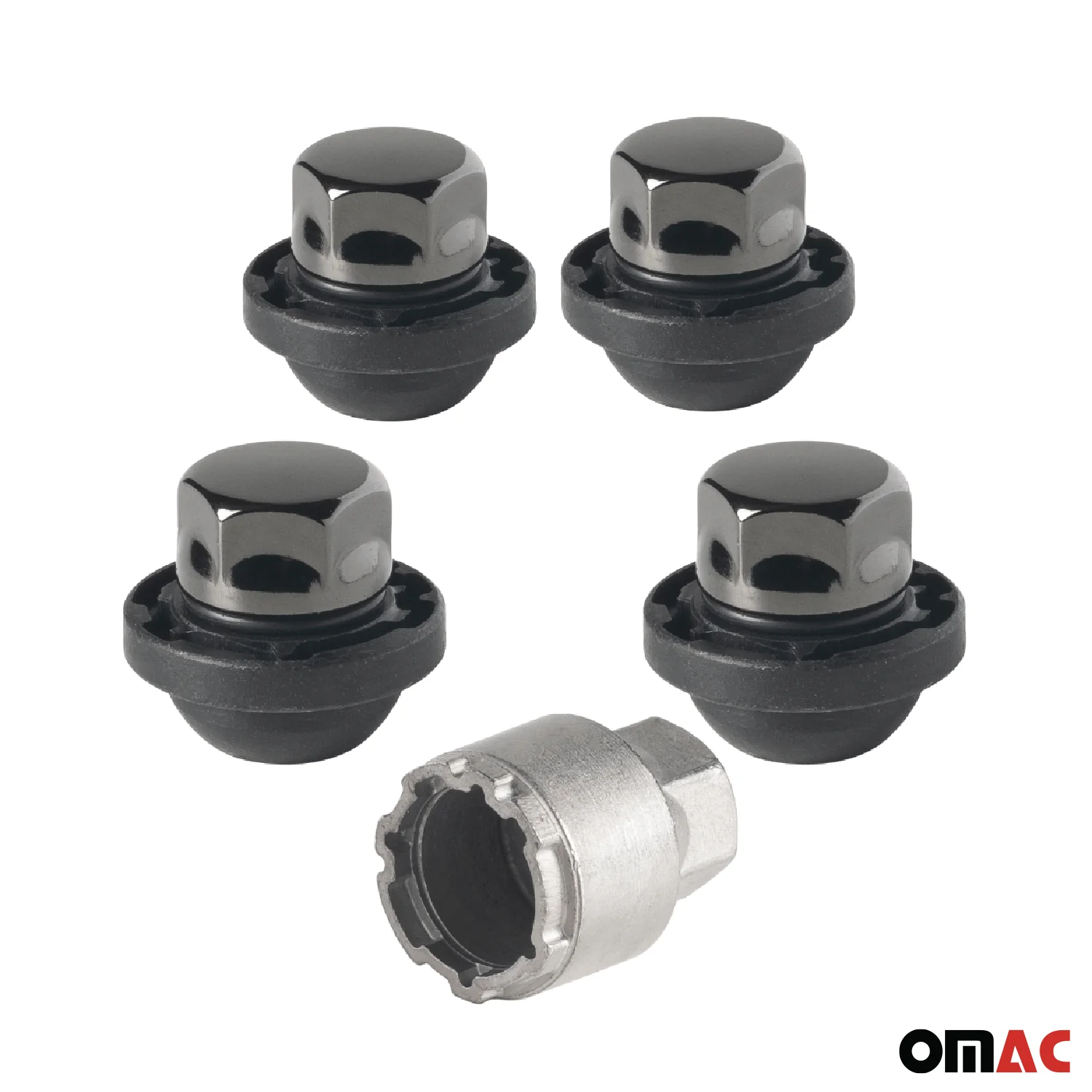 Wheel Lock Kit for Buick Lacrosse 2010-2016 M14X1,5 Chromed Black 4Locks & 1Key - Image 9