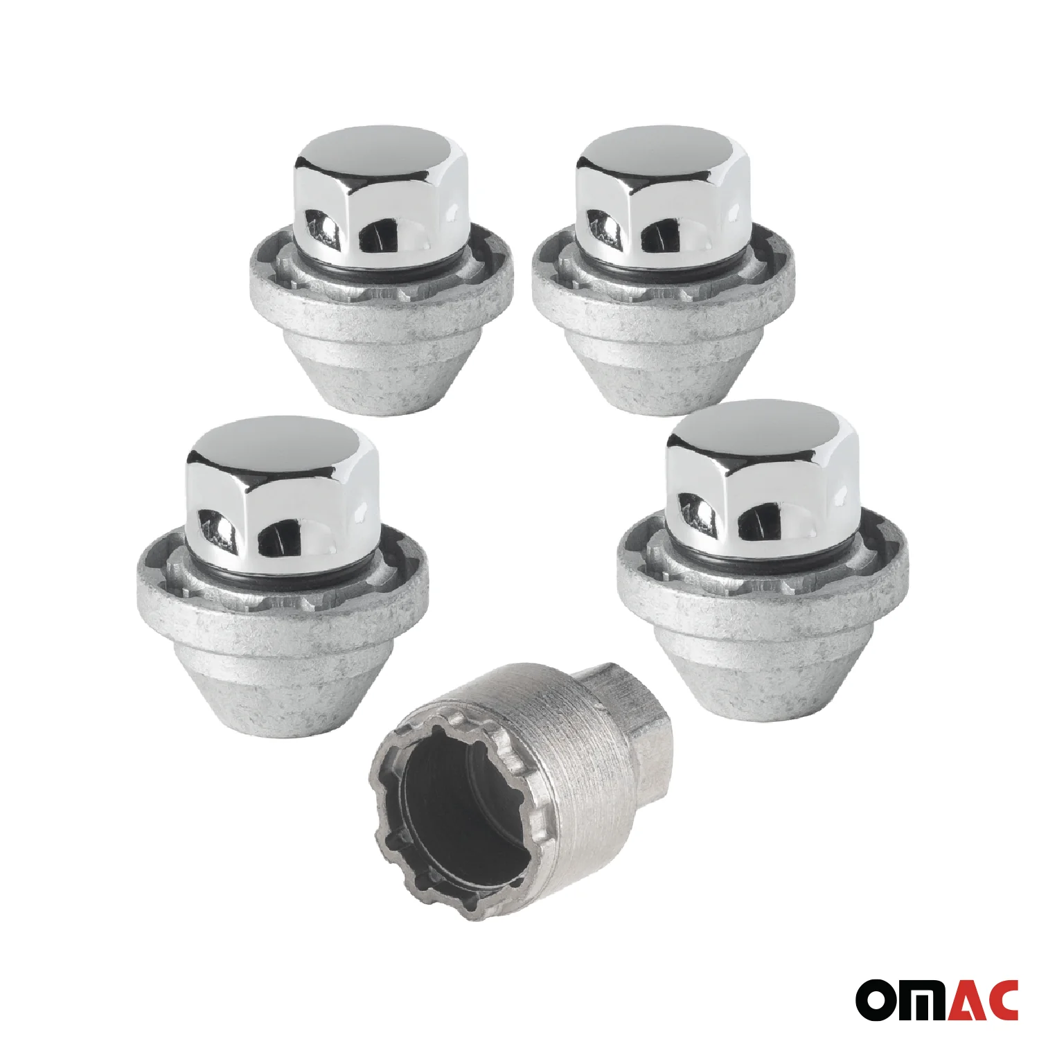 Wheel Lock Kit for GMC Terrain M12X1.5 Nut Chromed 4Locks & 1Key - Image 9