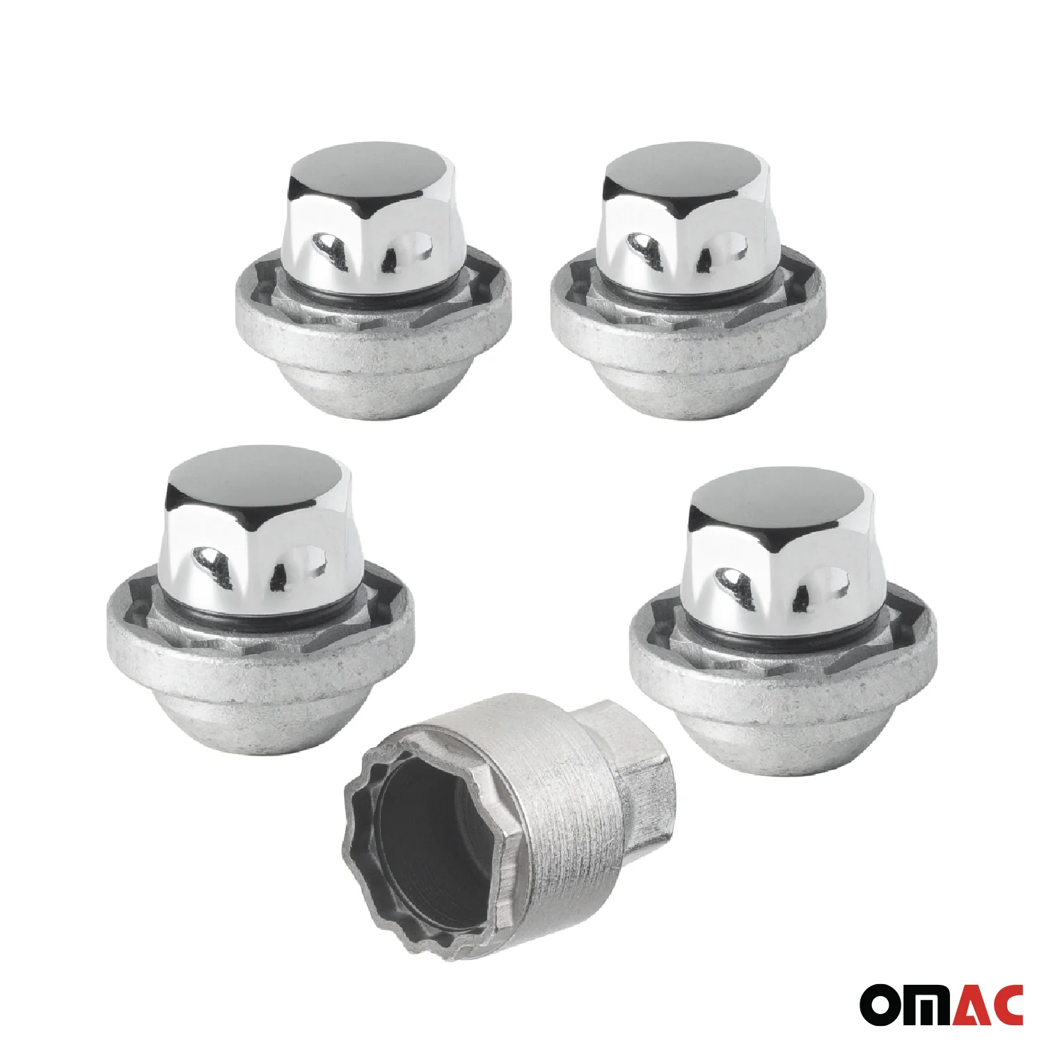 Wheel Lock Kit for Honda CR-V M12X1.5 Nut Chromed 4Locks & 1Key - Image 9
