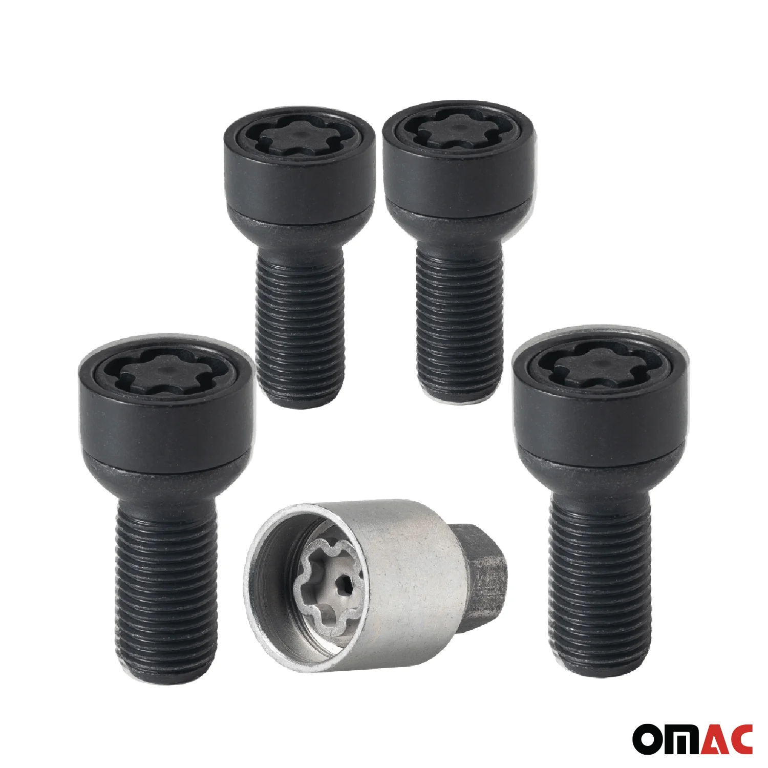 Wheel Lock Kit for Mercedes EQA EQB EQC EQE EQS M14X1,5 Bolt Black 4Locks & 1Key - Image 9