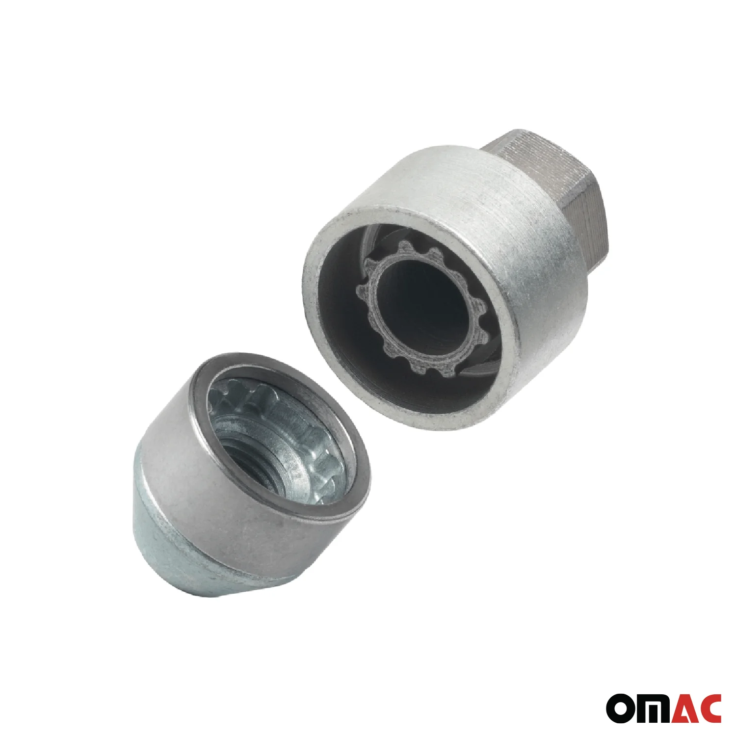 Wheel Lock Kit for RAM 2500 / 3500 M14X1,5 Nut Galvanized Silver 4Locks & 1Key - Image 8