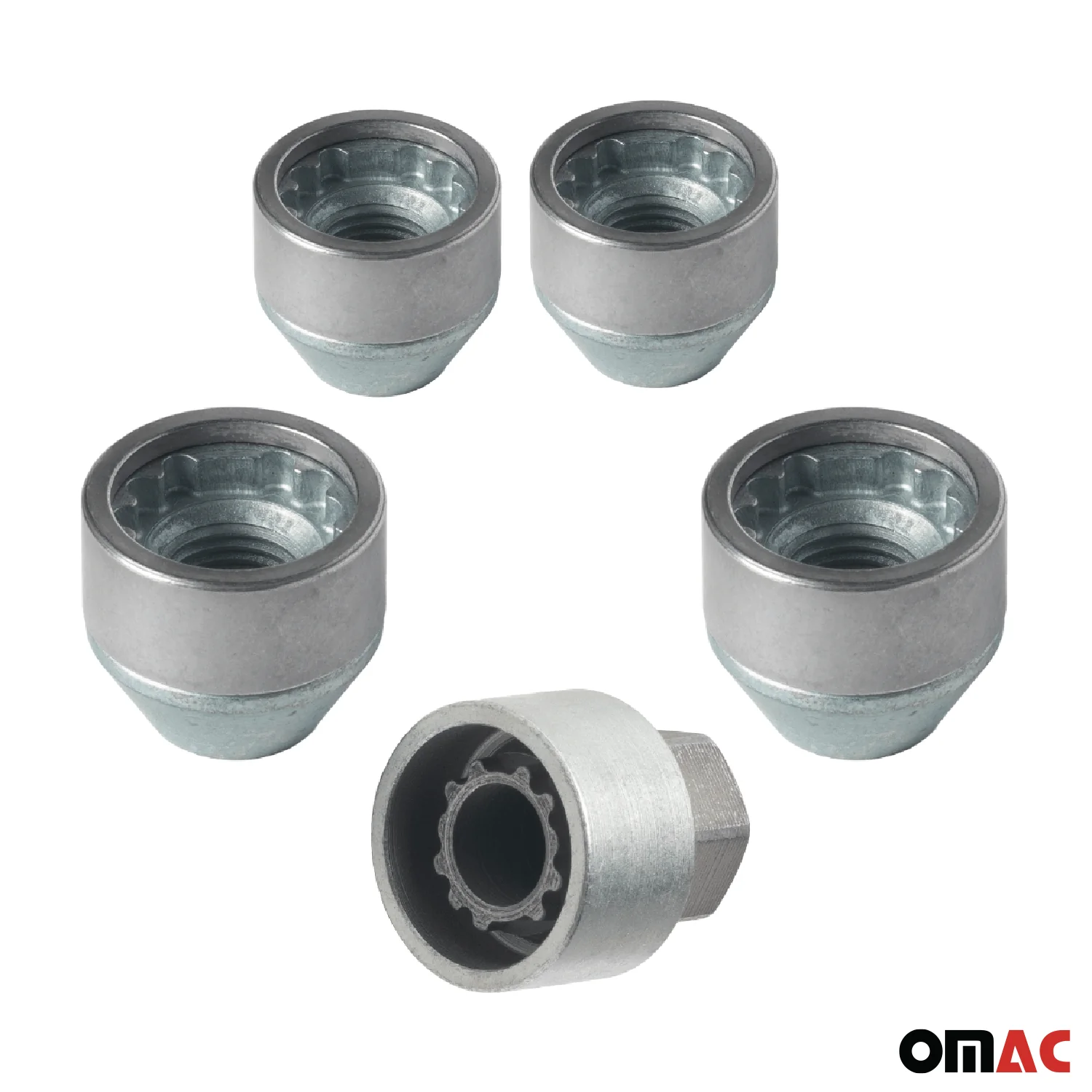Wheel Lock Kit for RAM 2500 / 3500 M14X1,5 Nut Galvanized Silver 4Locks & 1Key - Image 9