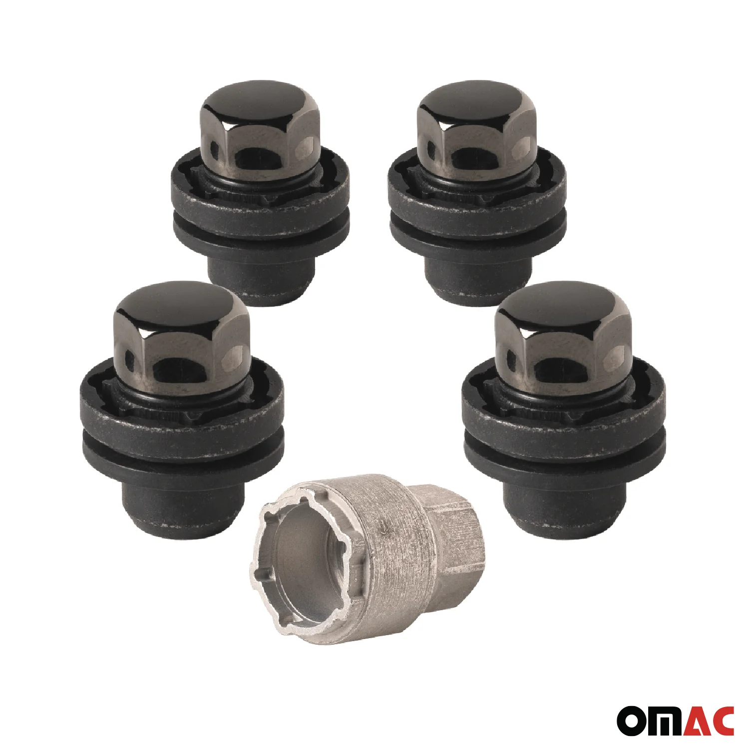 Wheel Lock Kit for Toyota Tacoma 2016-2023 M12X1,5 Chromed Black - Image 9