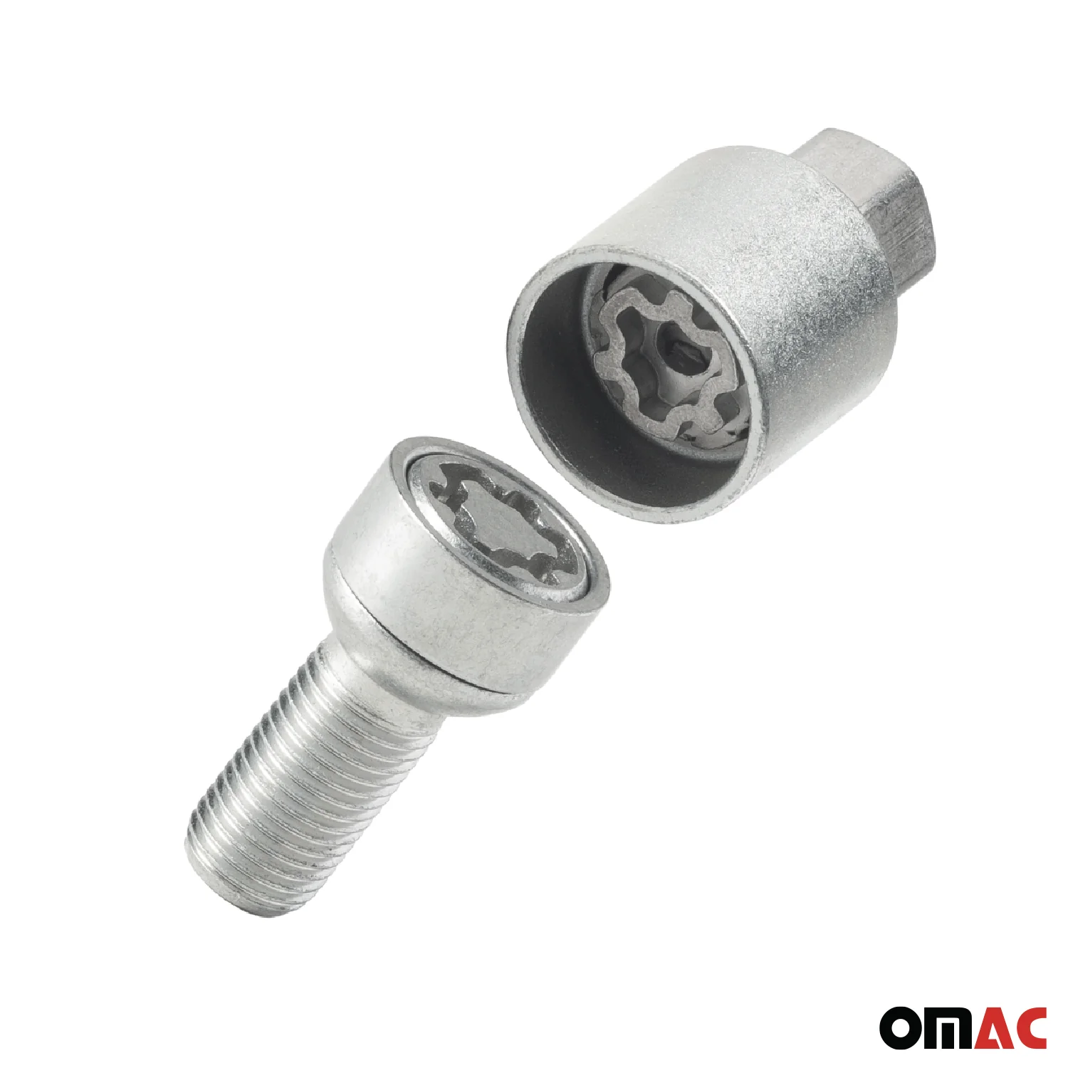 Wheel Lock Kit for Volkswagen Tiguan M14X1,5 Bolt Galvanized Silver 4Locks - Image 8