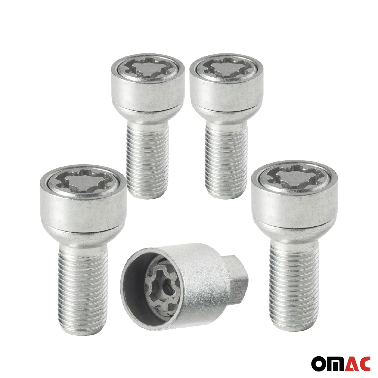 Wheel Lock Kit for Volkswagen Tiguan M14X1,5 Bolt Galvanized Silver 4Locks - Image 9