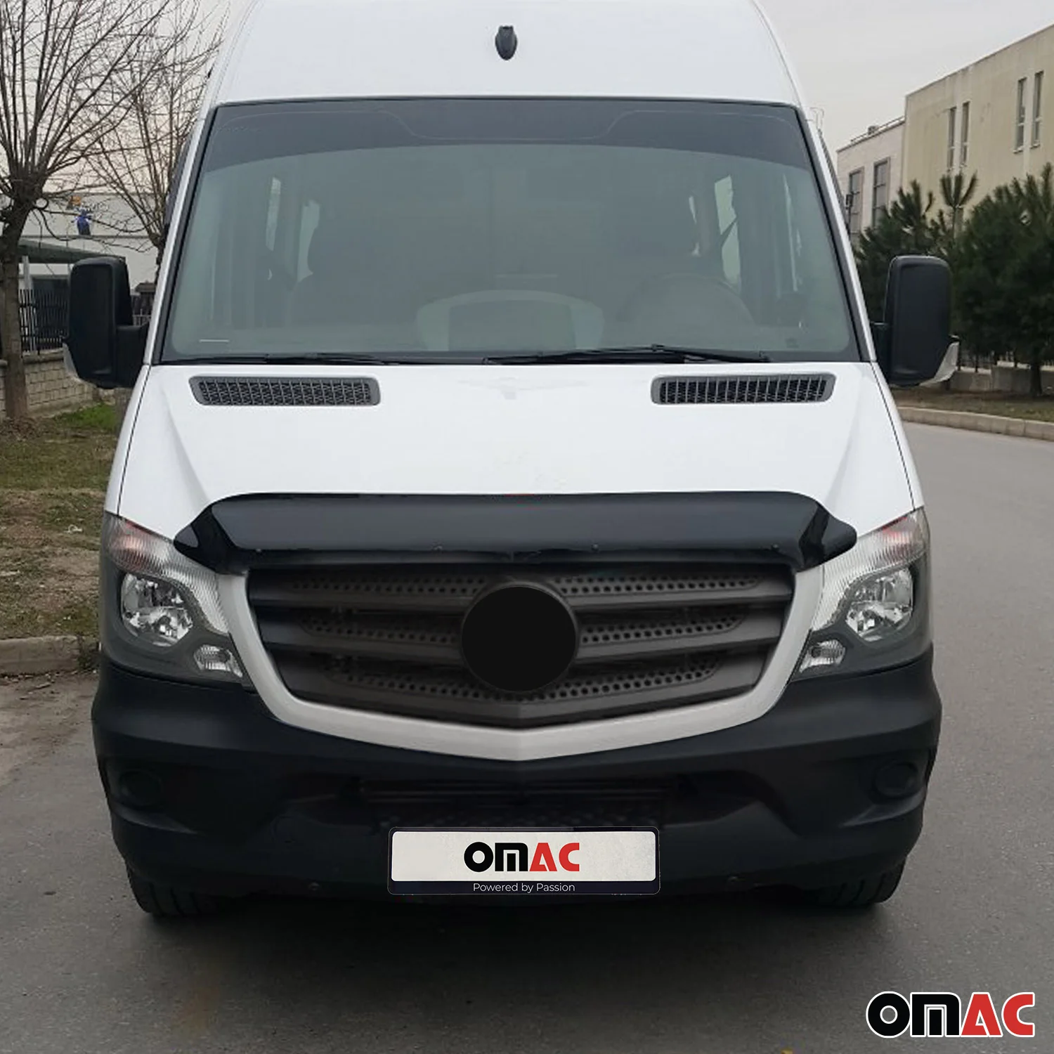 2014-2018 Mercedes Sprinter W906 Sun Visor Bug Shield Window Visor Deflector Kit 4Pcs Smoke - Image 2