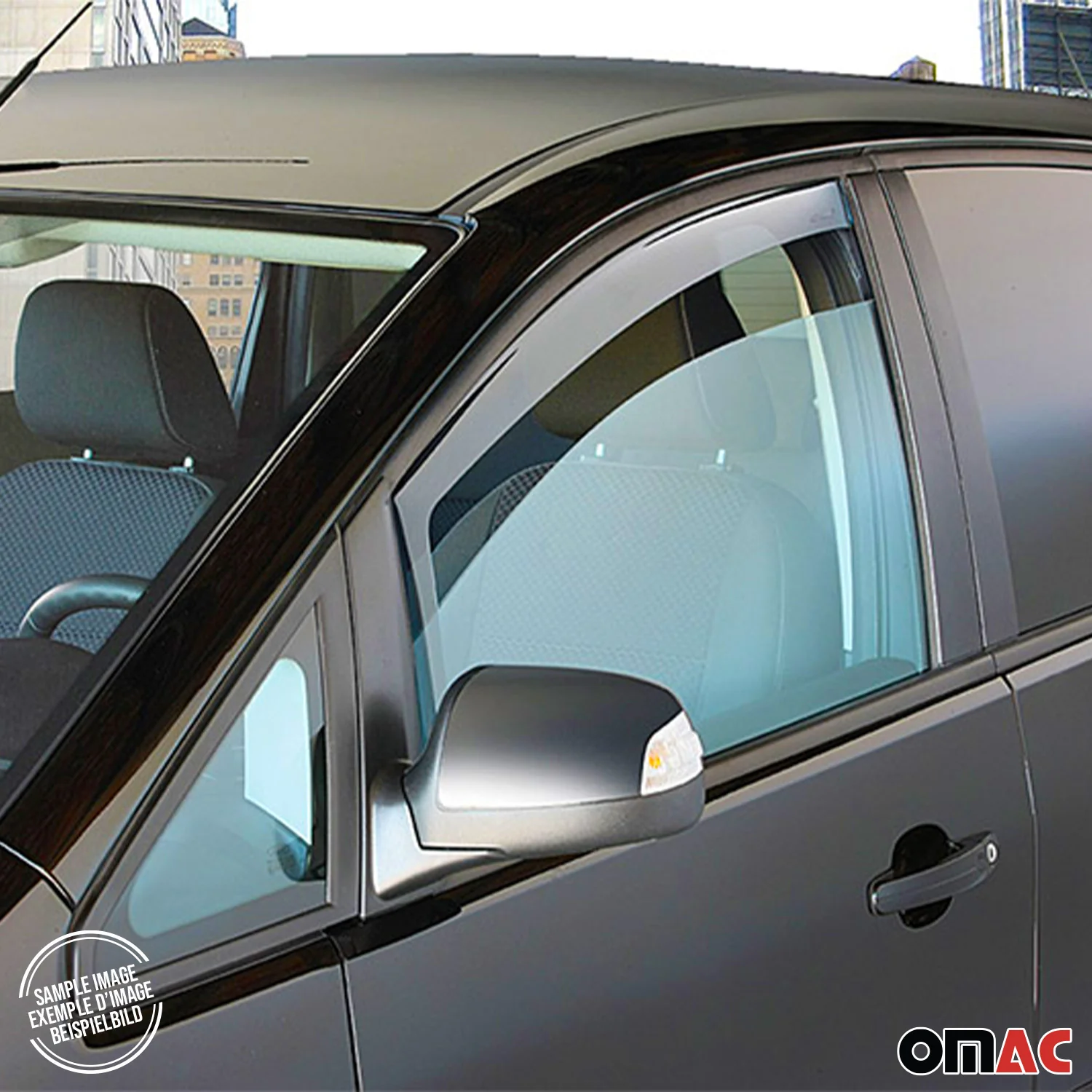 2014-2018 Mercedes Sprinter W906 Sun Visor Bug Shield Window Visor Deflector Kit 4Pcs Smoke - Image 4