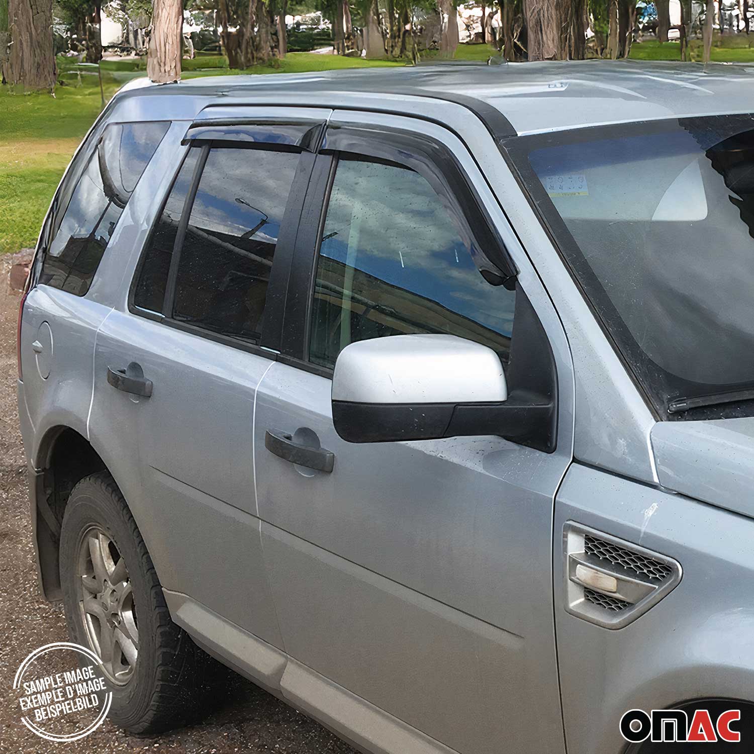 2011-2018 Nissan Juke Window Visor Vent Rain Deflector 4Pcs Smoke - Image 8