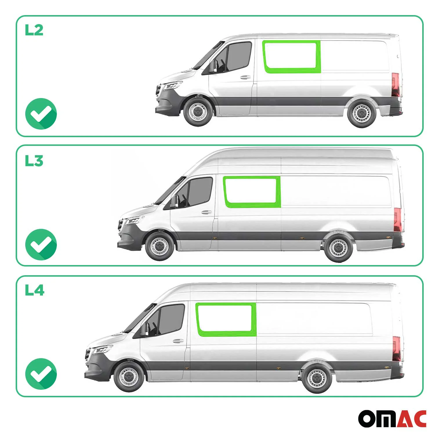 2010-2018 Mercedes Sprinter W906 Local Pickup Window Glass Front Left Side L2 L3 L4 - Image 3