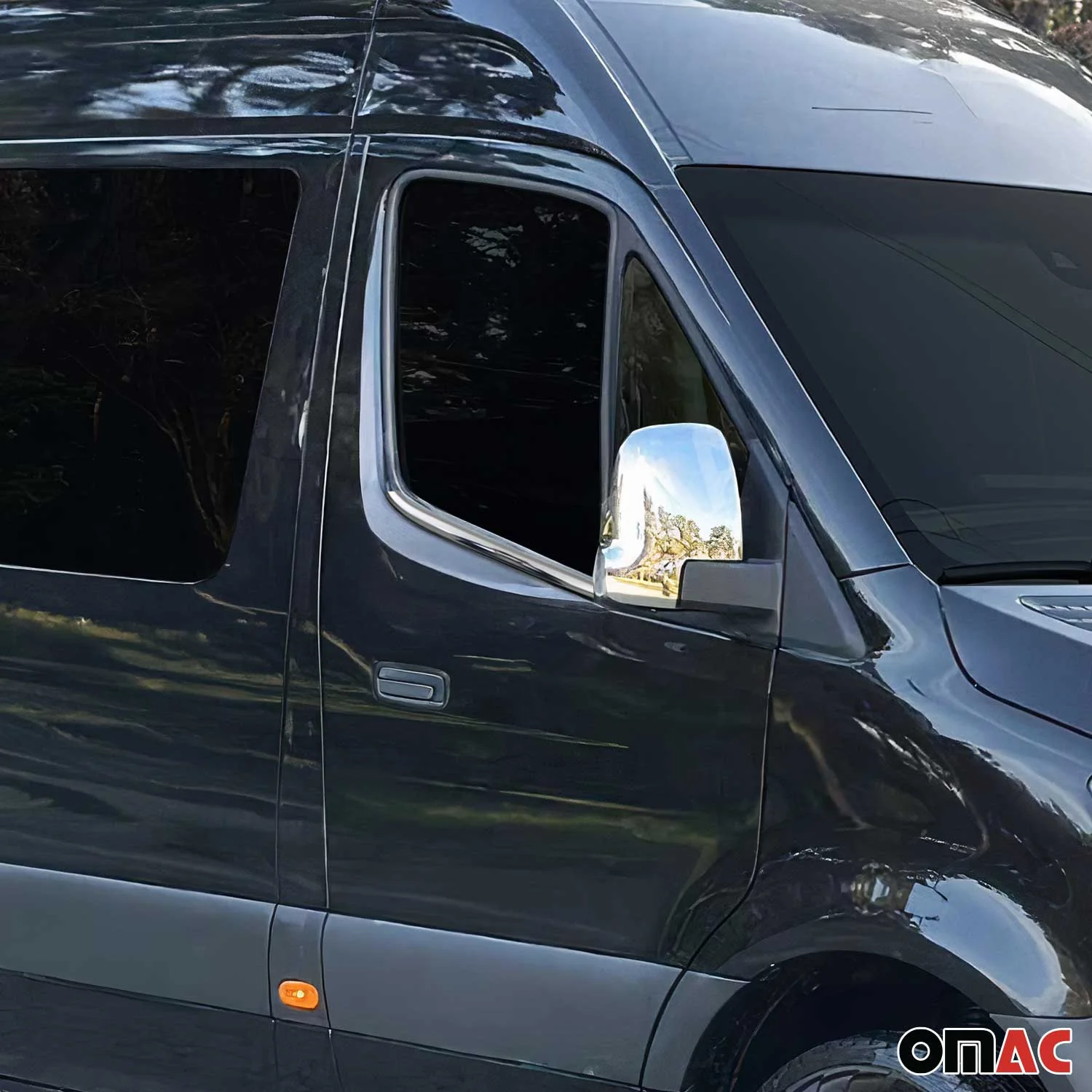 Window Molding Trim for Mercedes Sprinter W907 2019-2026 S.Steel Chrome 4Pcs - Image 2