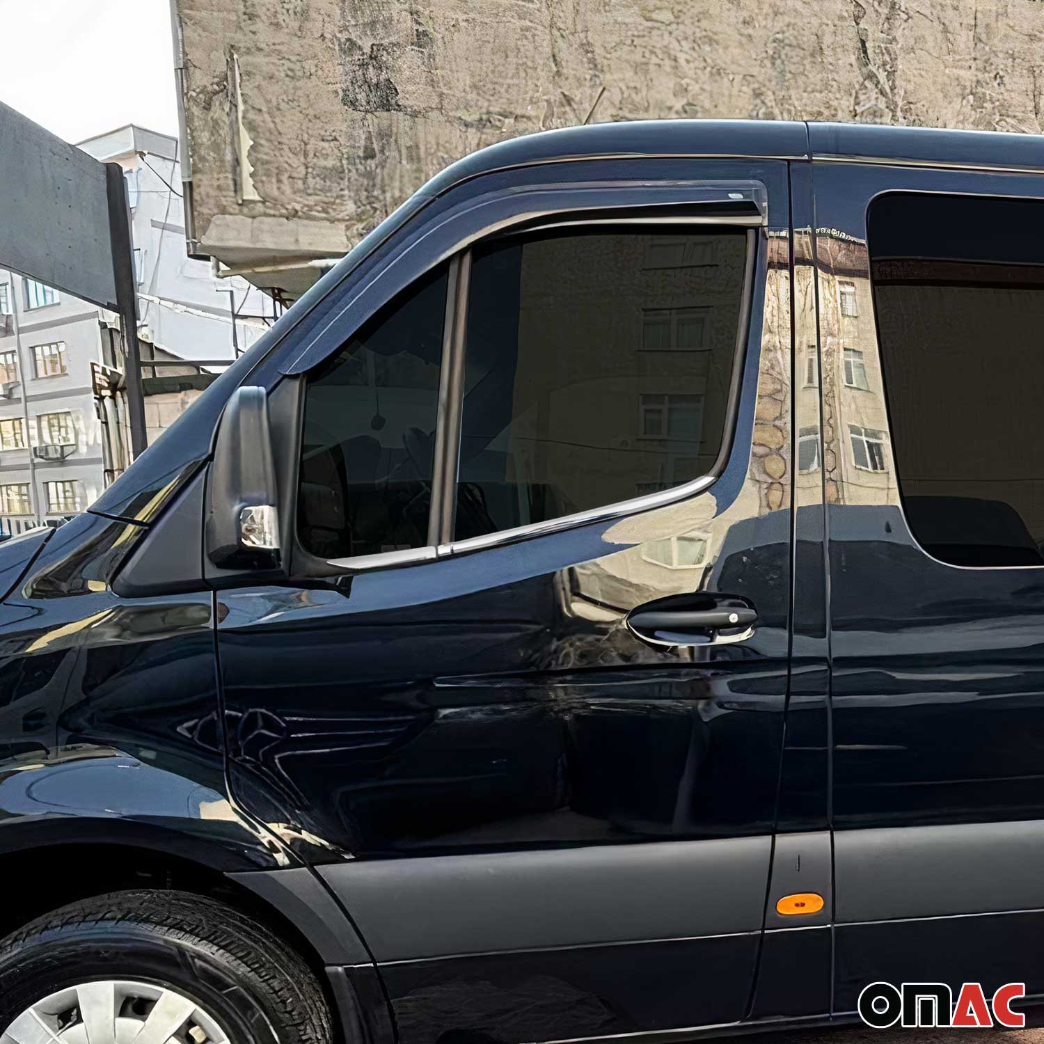 Window Molding Trim for Mercedes Sprinter W907 2019-2026 S.Steel Chrome 4Pcs - Image 3