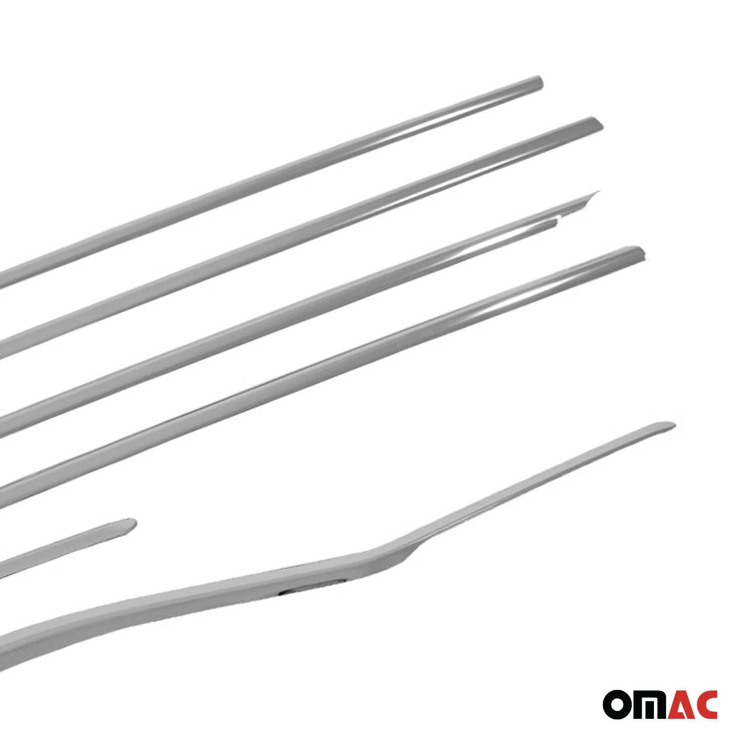 2018-2022 Honda Accord Window Molding Trim Streamer Silver 6Pcs Stainless Steel - Image 10