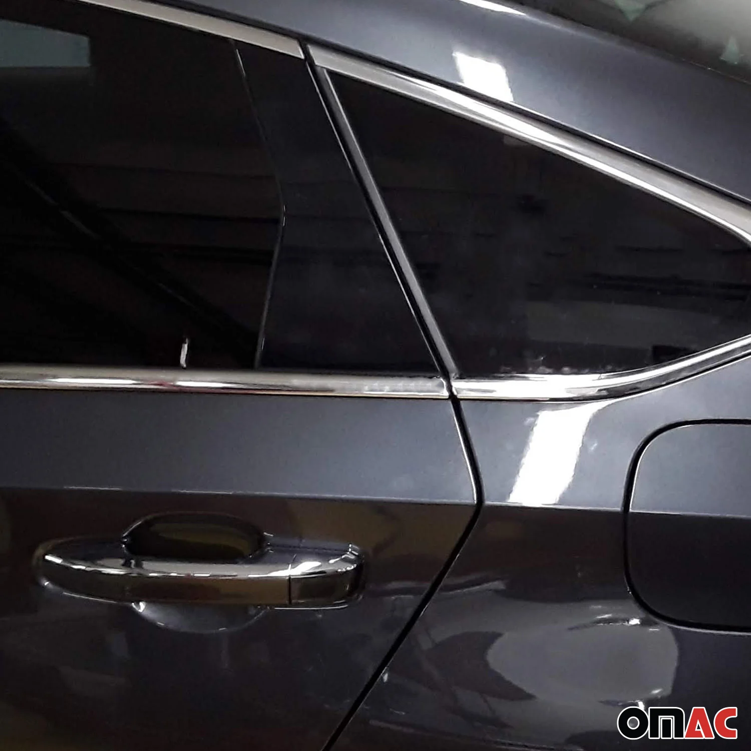 2018-2022 Honda Accord Window Molding Trim Streamer Silver 6Pcs Stainless Steel - Image 7