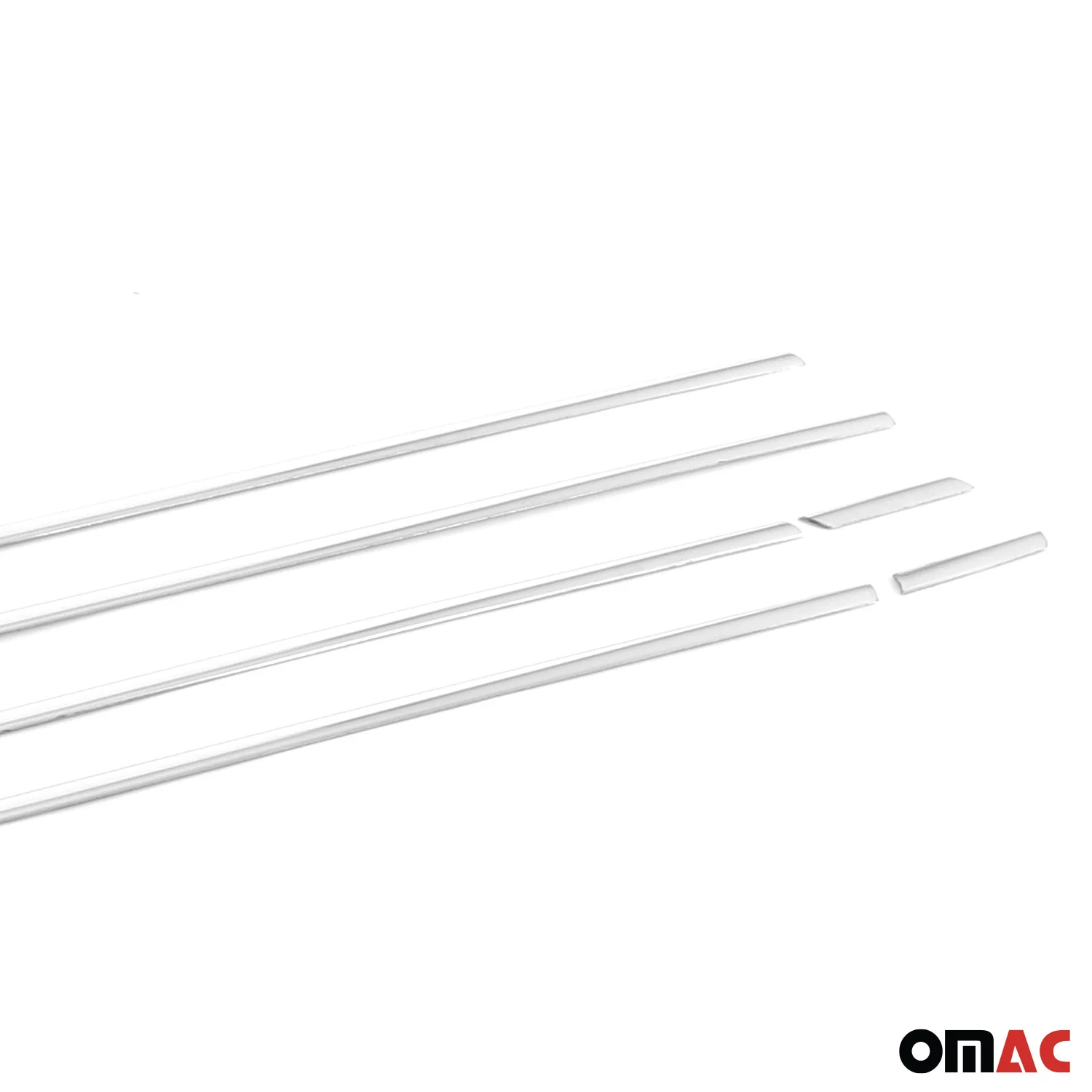 2022-2024 Volkswagen Golf MK8 Window Molding Trim Streamer Silver 6Pcs Stainless Steel - Image 6