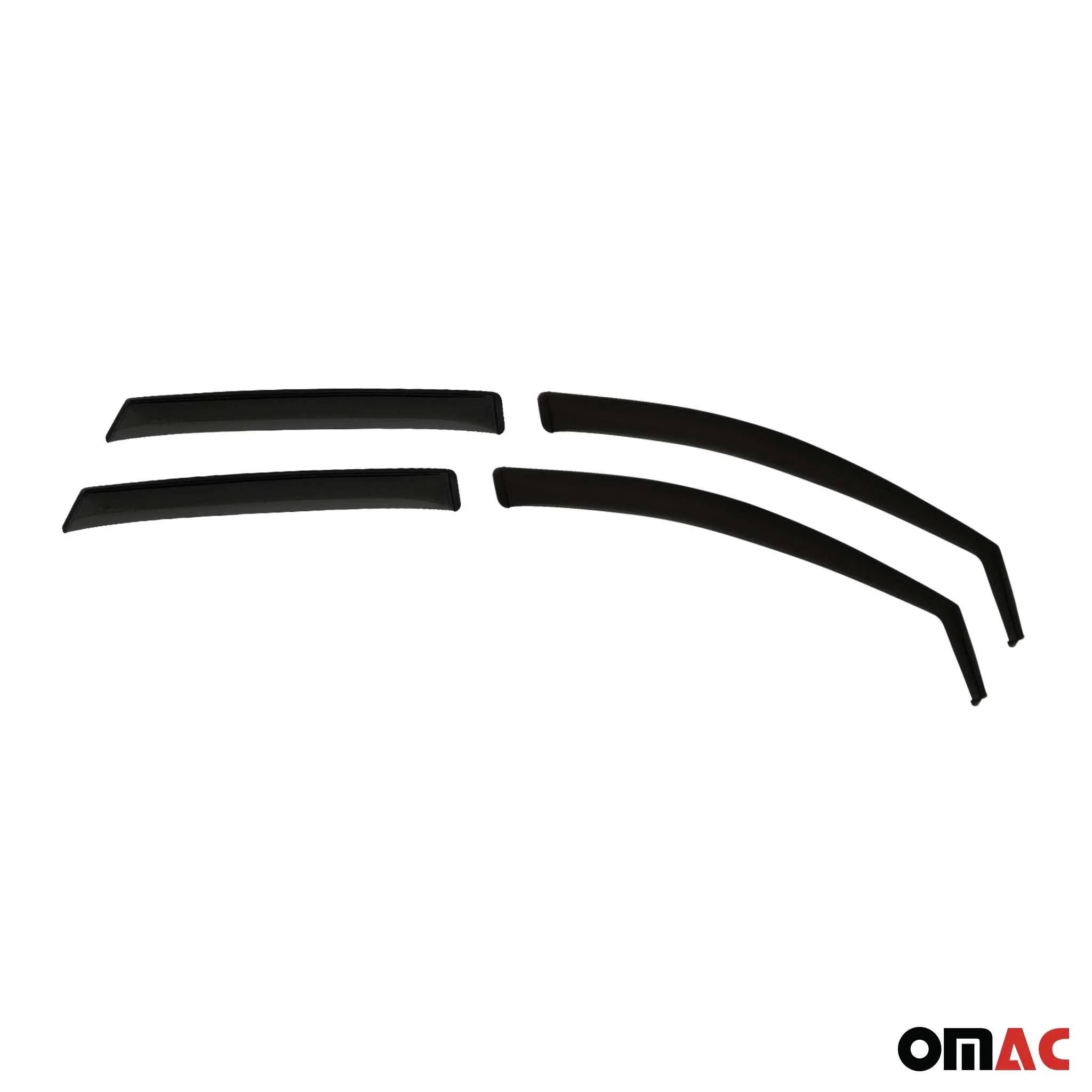 2019-2025 Subaru Forester V Window Visor Vent Rain Deflector 4Pcs Smoke - Image 2