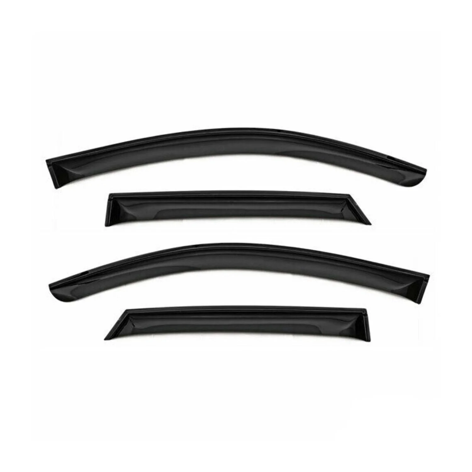 2012-2016 Honda CR-V Window Visor Vent Rain Deflector 4Pcs Smoke - Image 2