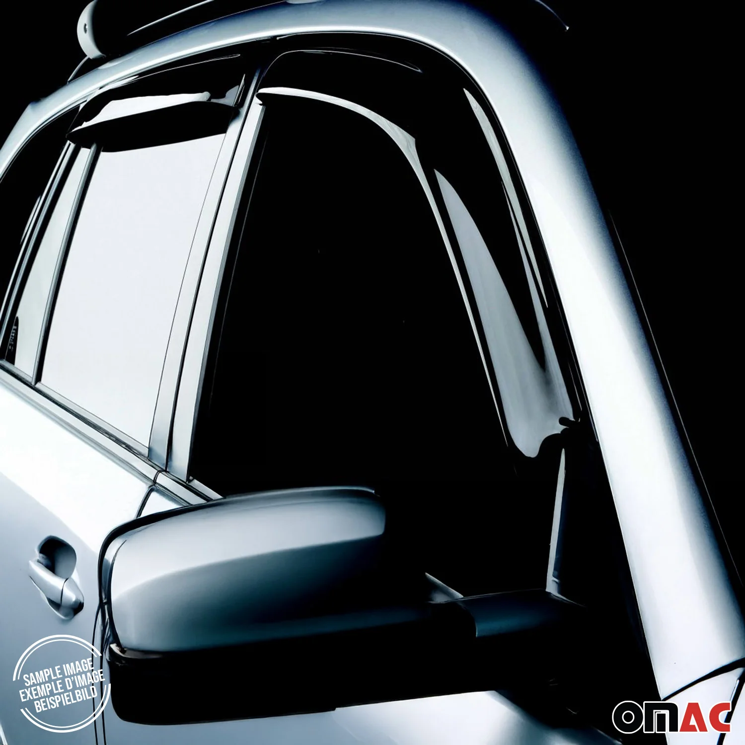 2017-2026 Jeep Compass Window Visor Vent Rain Deflector 4Pcs Smoke - Image 6